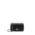Chanel Mini Rectangular Flap Bag Lambskin Black