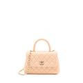 Chanel Small Coco Handle Caviar Light Pink L