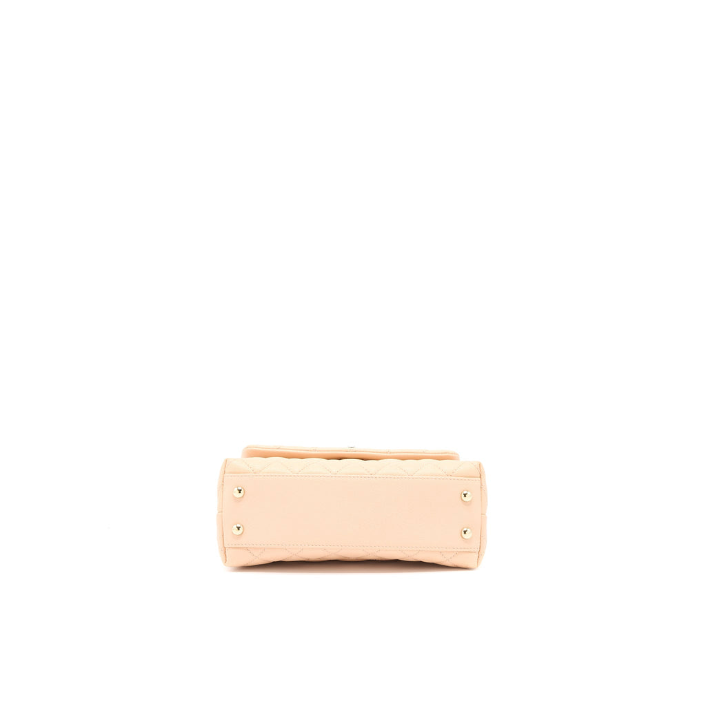 Chanel Small Coco Handle Caviar Light Pink L