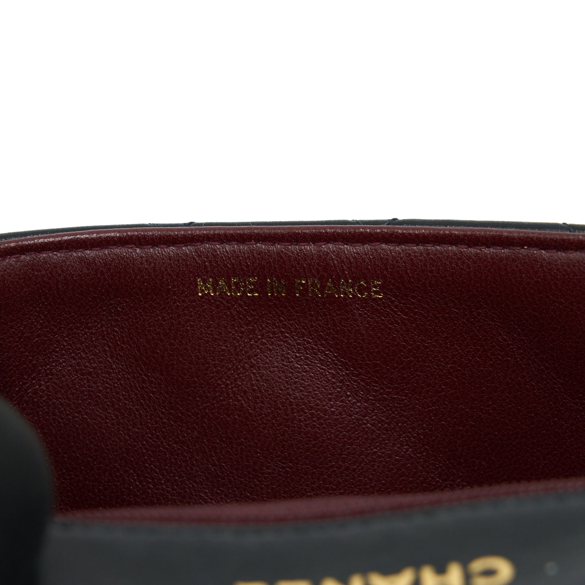 Chanel Vintage Mini Square Flap Bag Lambskin Black
