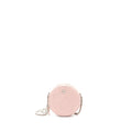 Chanel Round Clutch With Chain Camellia Calfskin Nude Pink