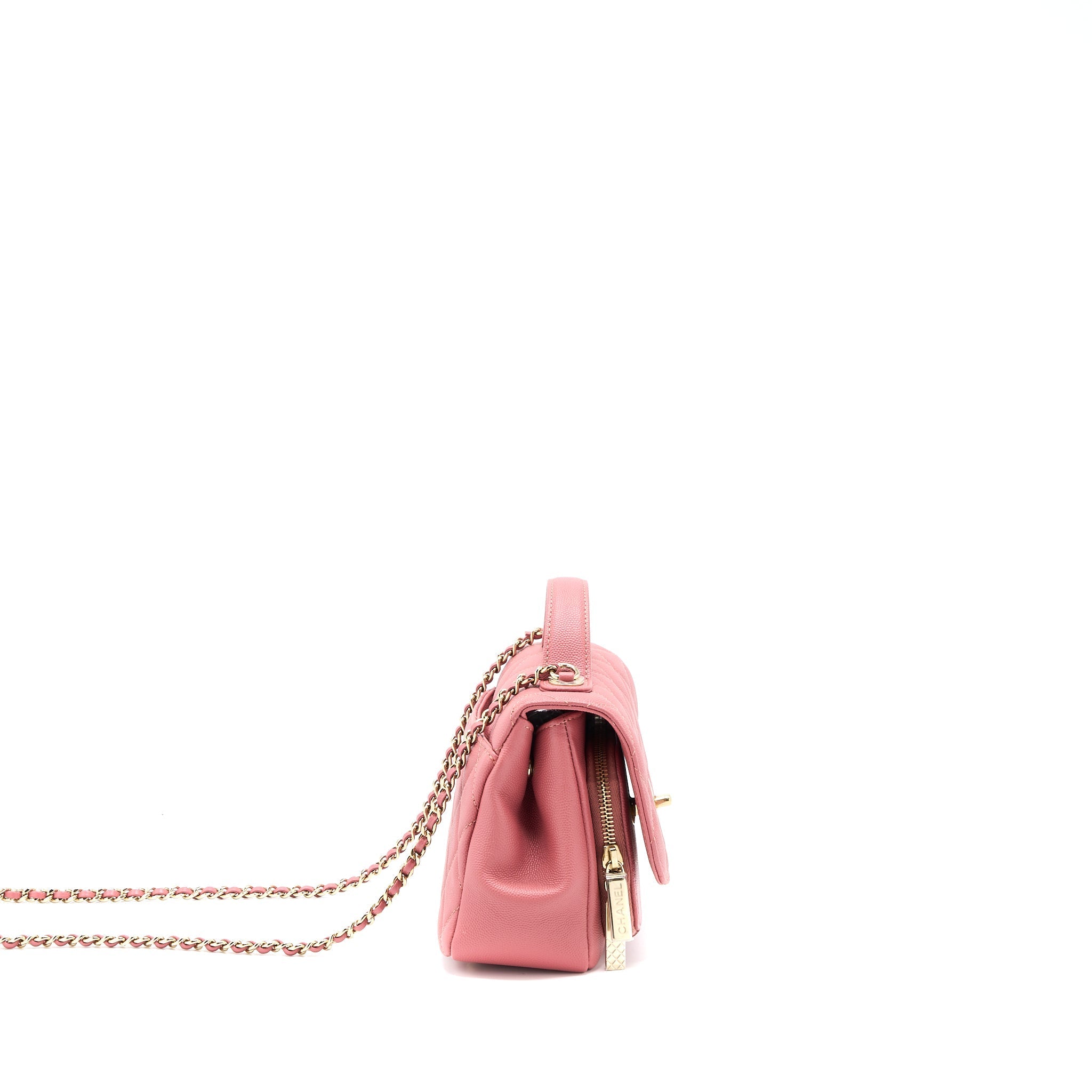 Chanel Small Business Affinity Caviar Pink L