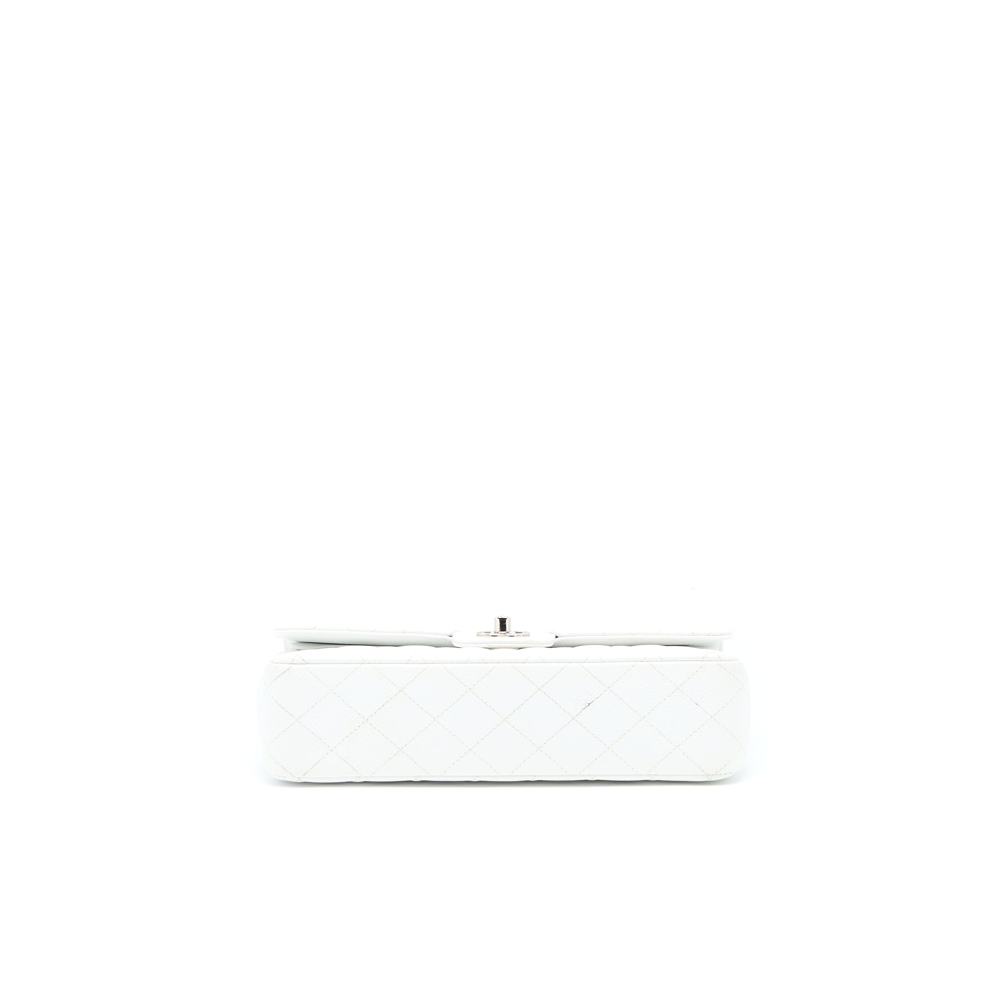 Chanel Medium Classic Flap Caviar White