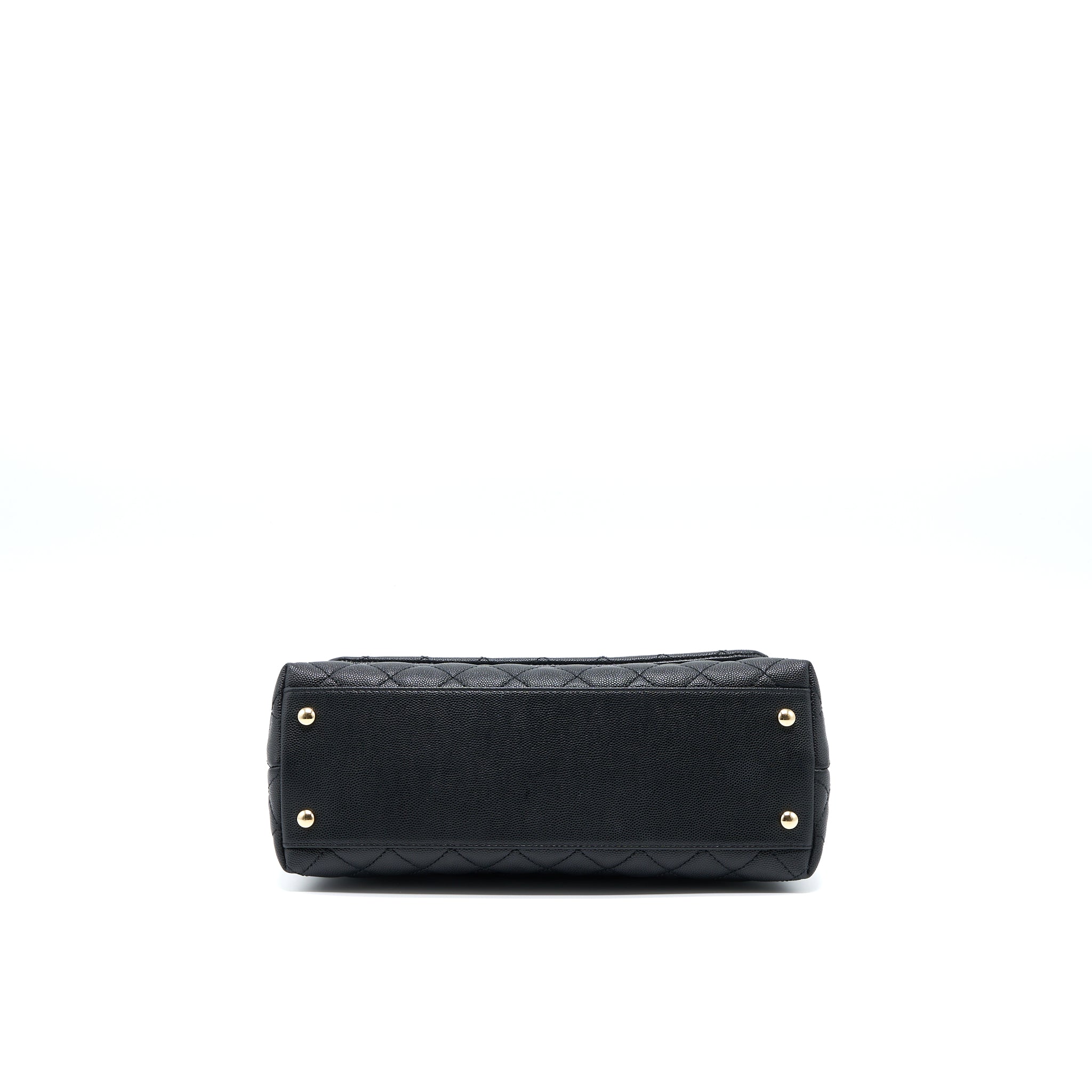 Chanel Medium Coco Handle Caviar Black L