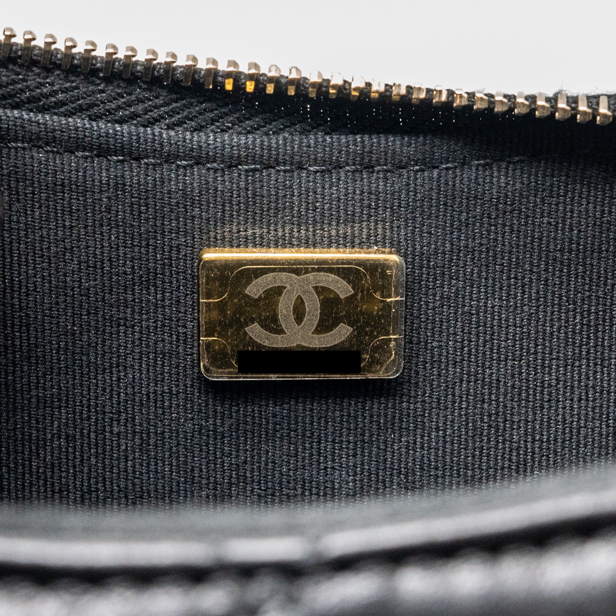 Chanel 23k 19 Hobo Shoulder Bag Calfskin Black  (microchip)