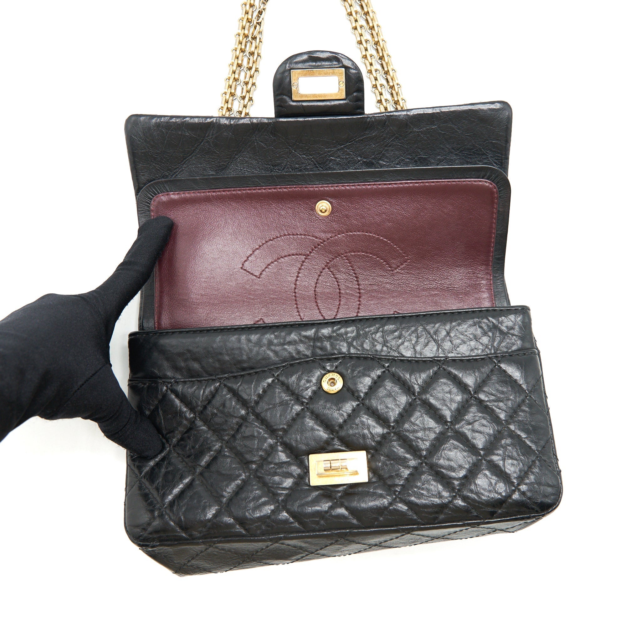 Chanel Small reissue 2.55 Handbag black