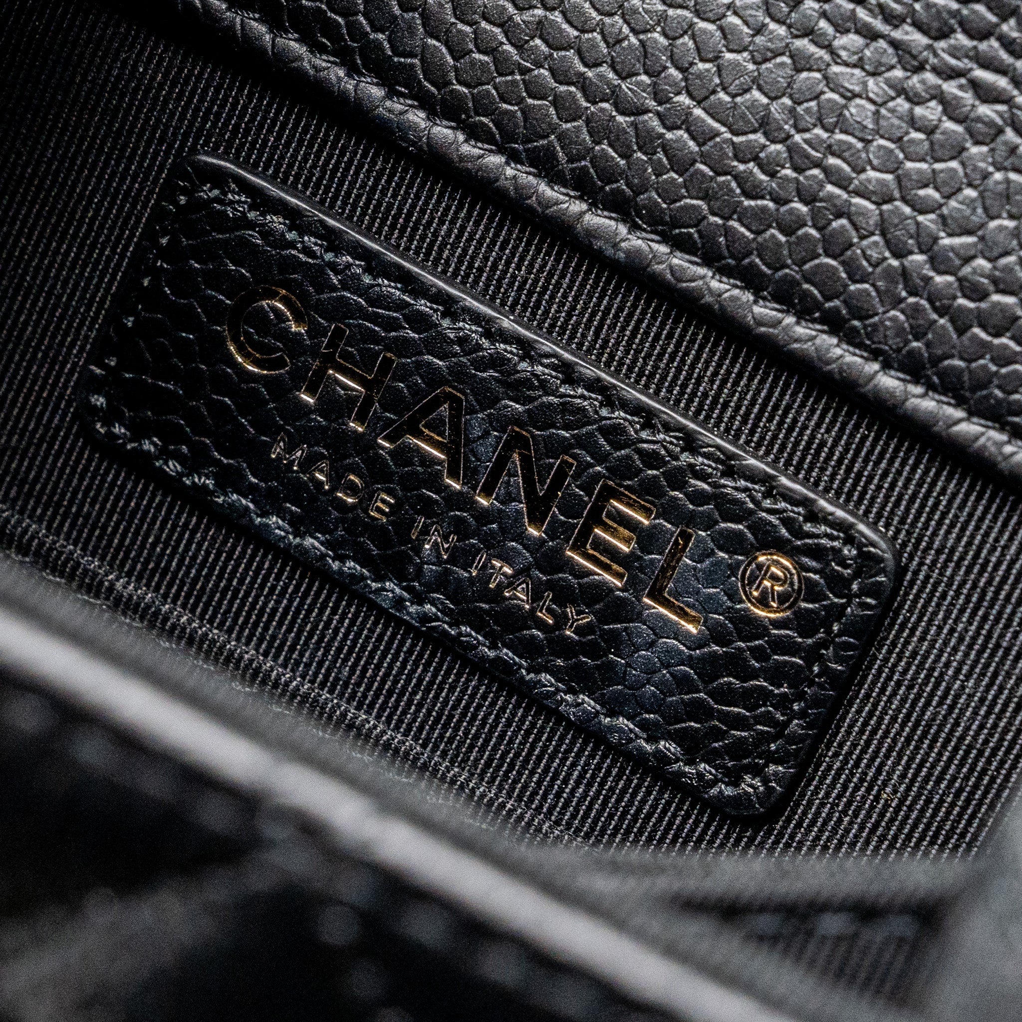Chanel North South Boy Bag Caviar Black L