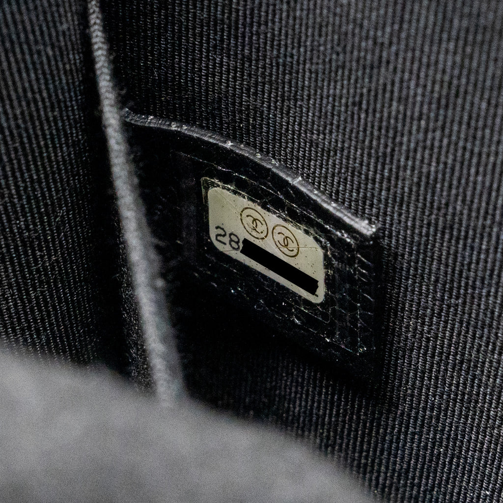 Chanel North South Boy Bag Caviar Black L