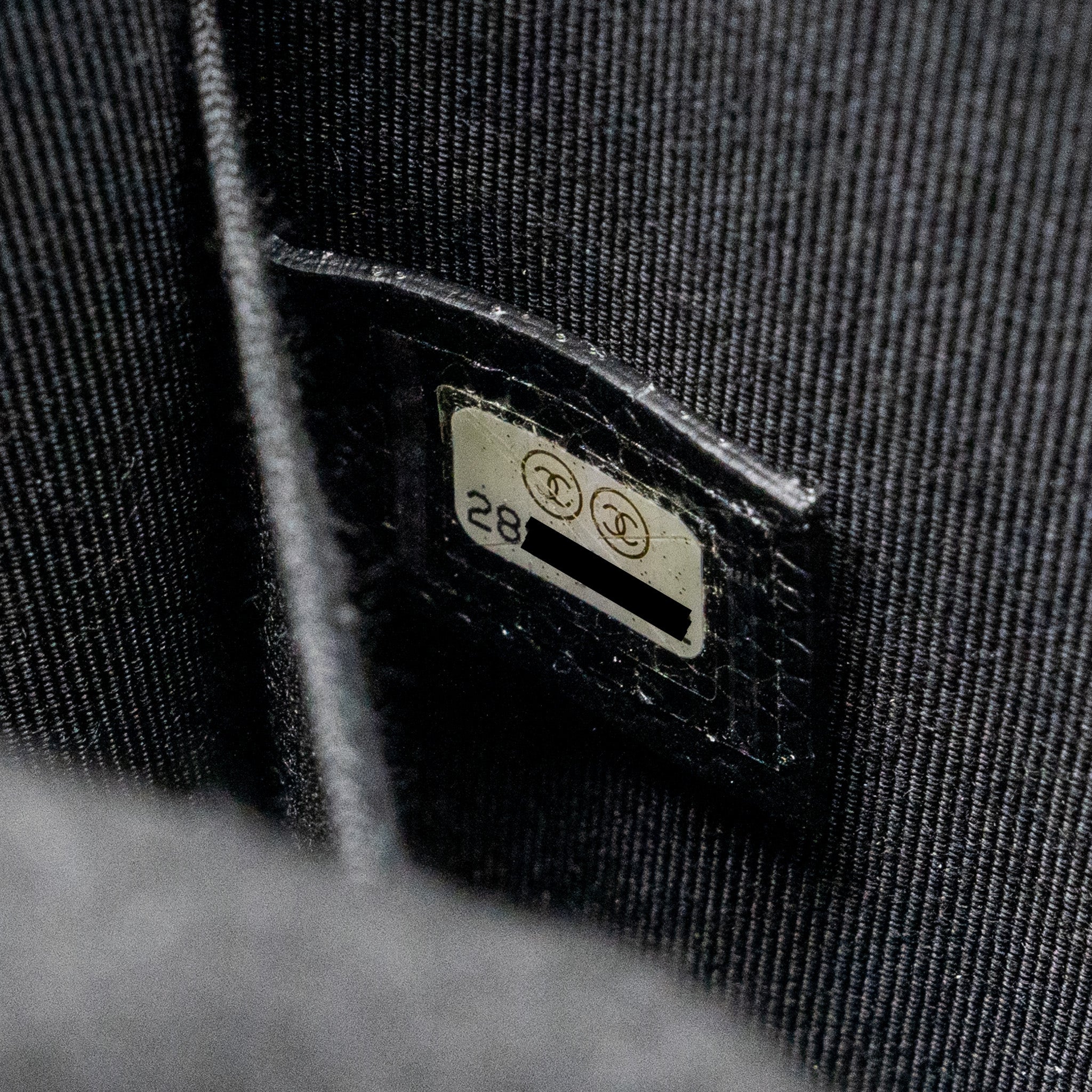 Chanel North South Boy Bag Caviar Black L