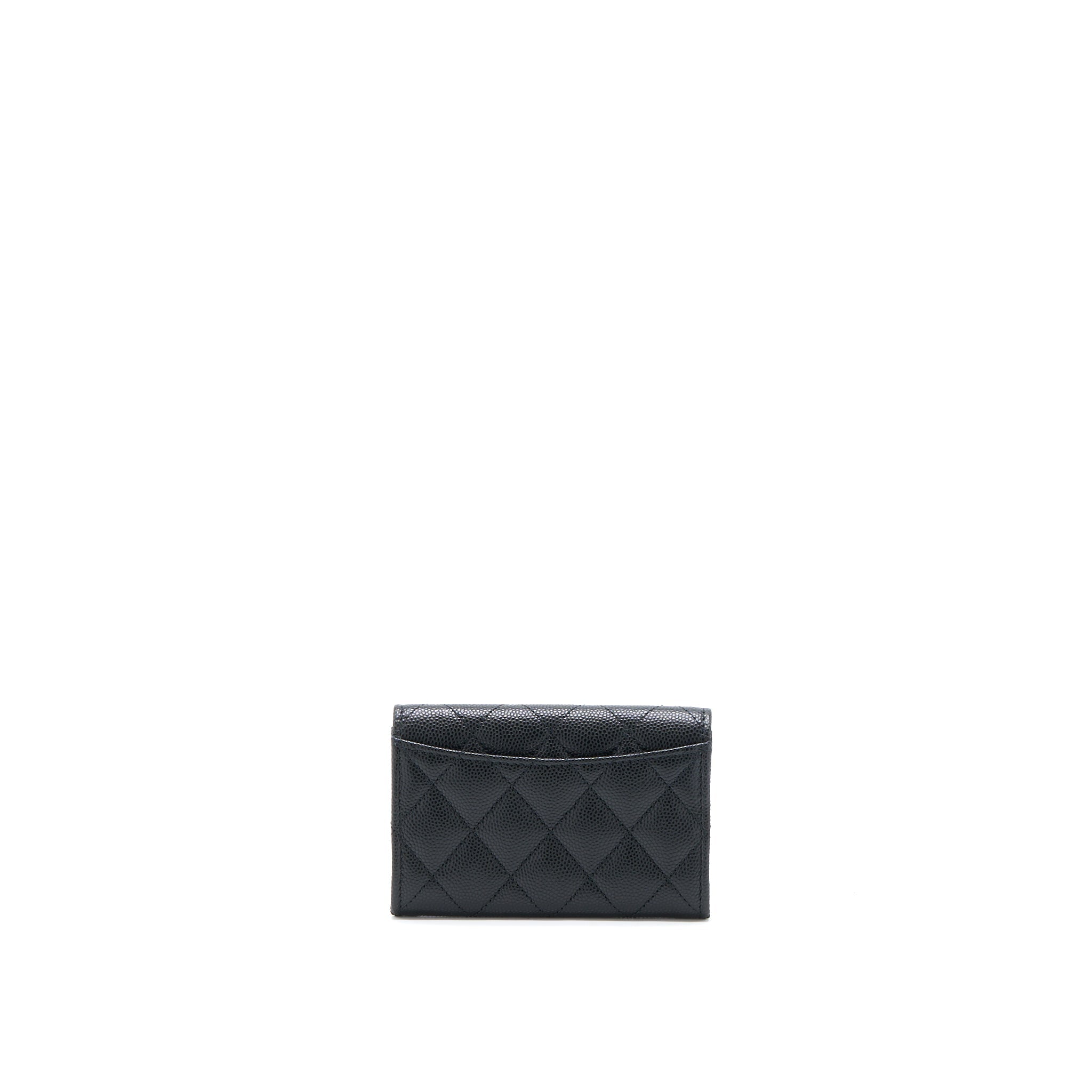 Chanel 23C Limited Edition Card Holder Caviar Black  (Microchip)