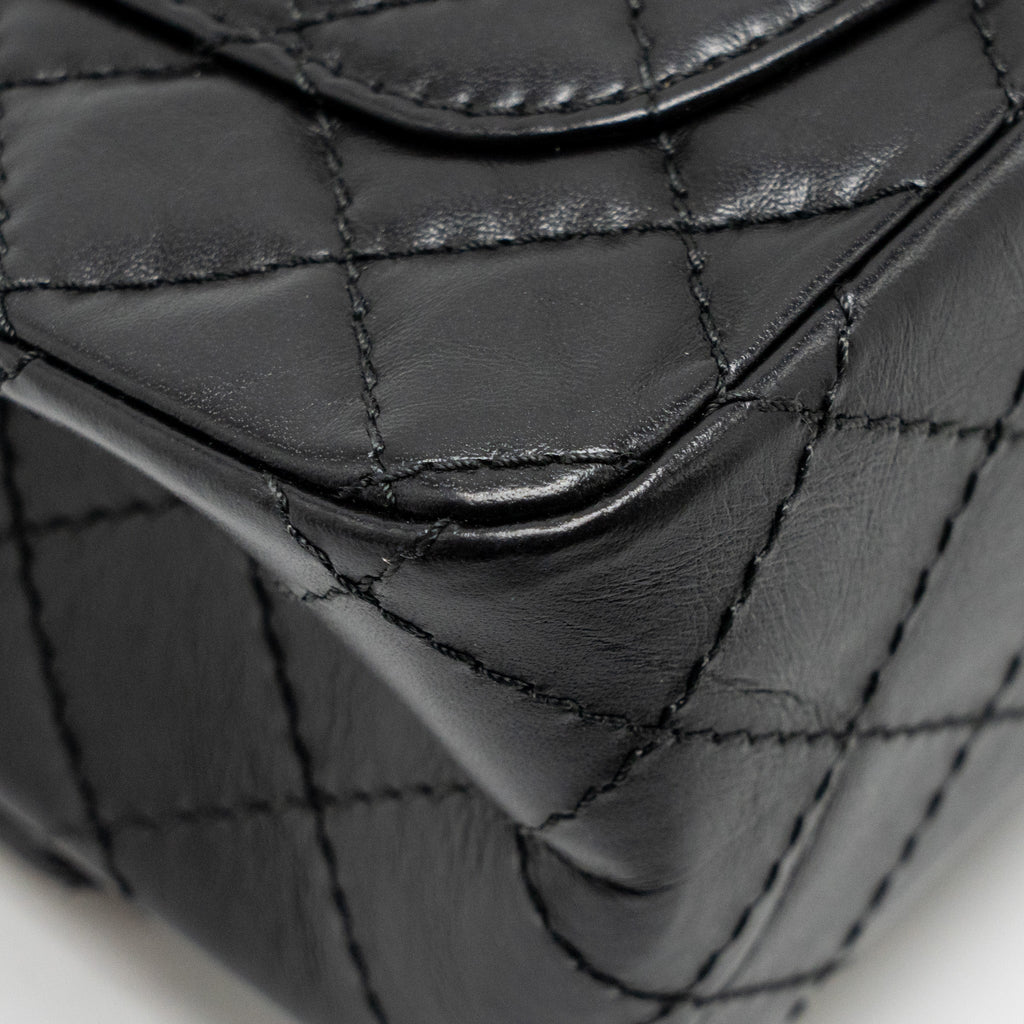 Chanel Mini 2.55 Reissue Aged Calfskin Black