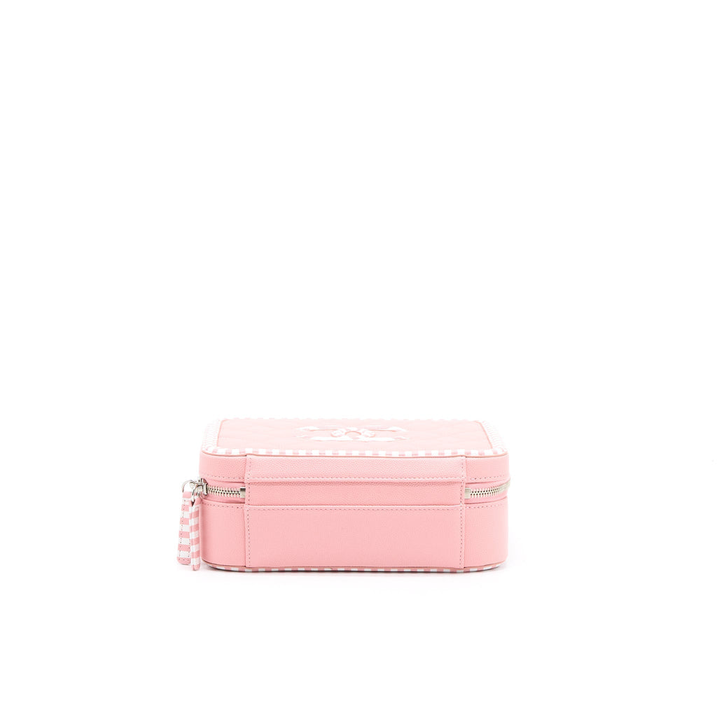 Chanel Medium Filigree Vanity Case Caviar Multicolour Pink