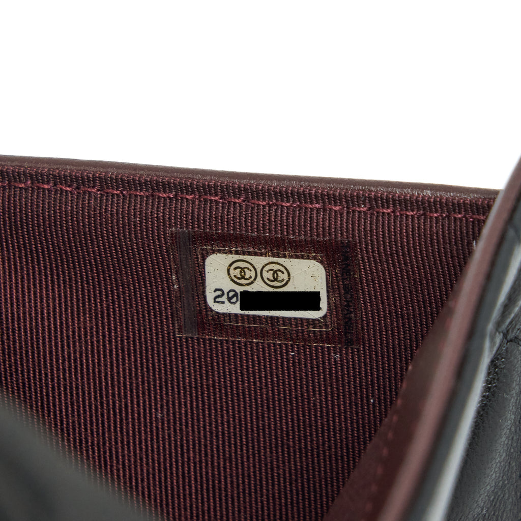 Chanel Classic Long Wallet Lambskin Black