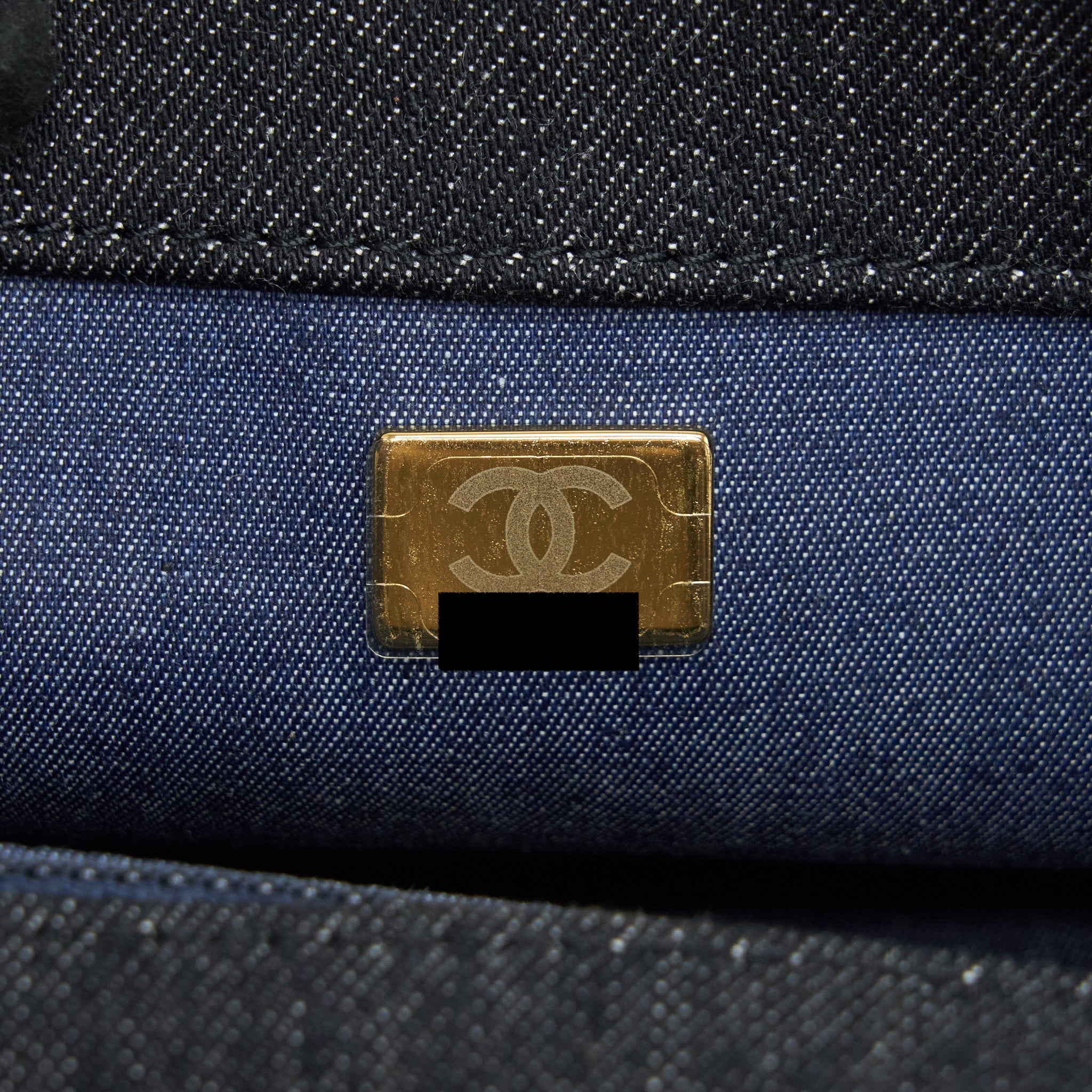 Chanel 22s Small Denim CC Logo Shoulder Bag