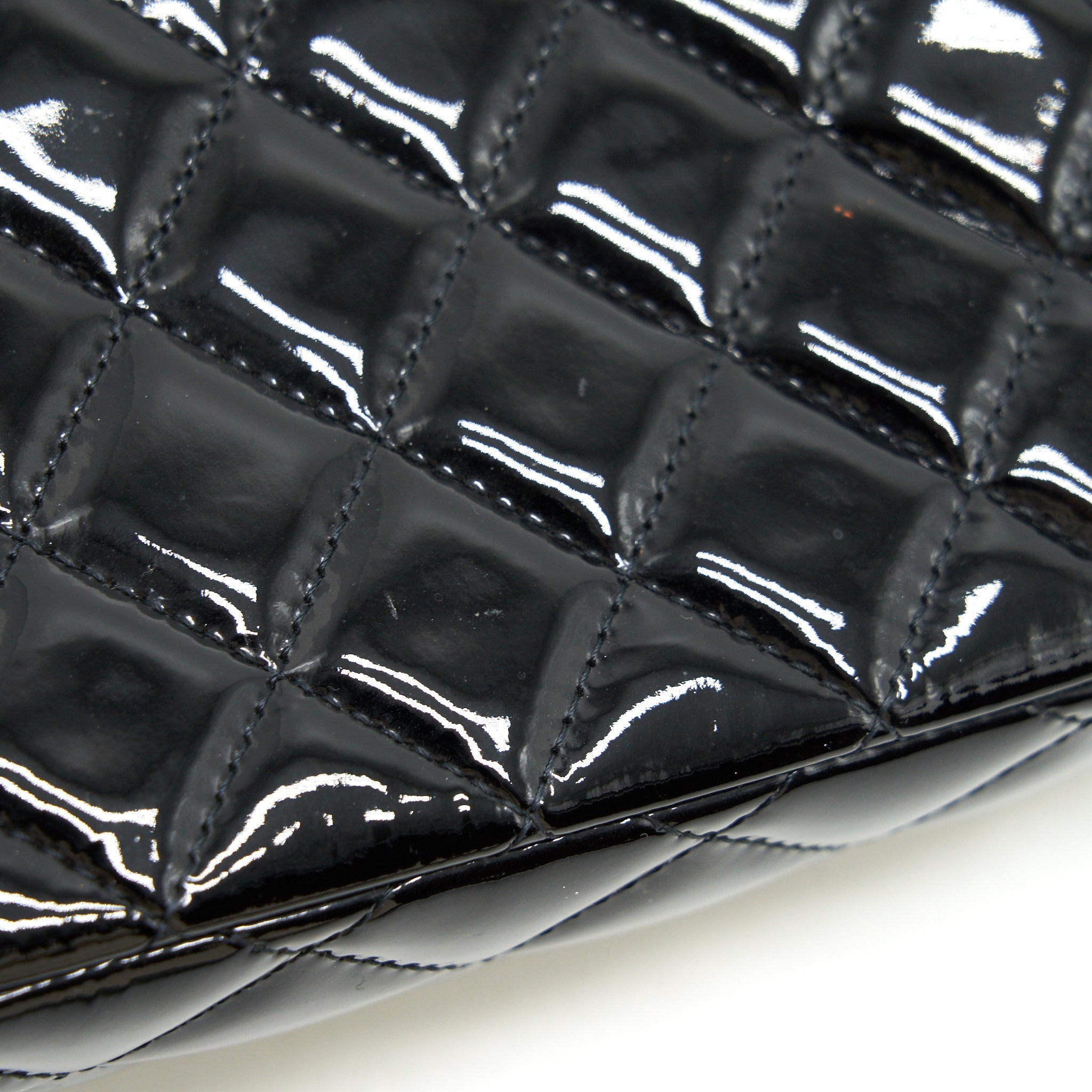Chanel super mini Rectangular flap Bag Patent black