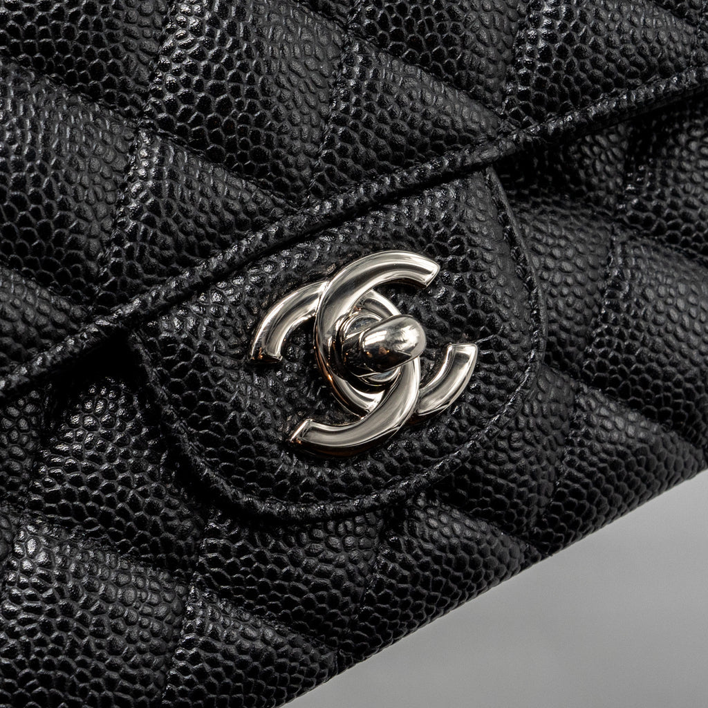 Chanel Medium Classic Double Flap Bag Caviar Black