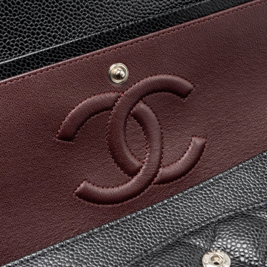 Chanel Medium Classic Double Flap Bag Caviar Black