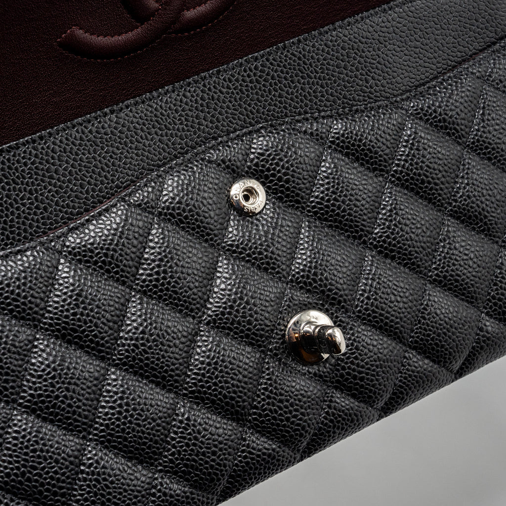 Chanel Medium Classic Double Flap Bag Caviar Black