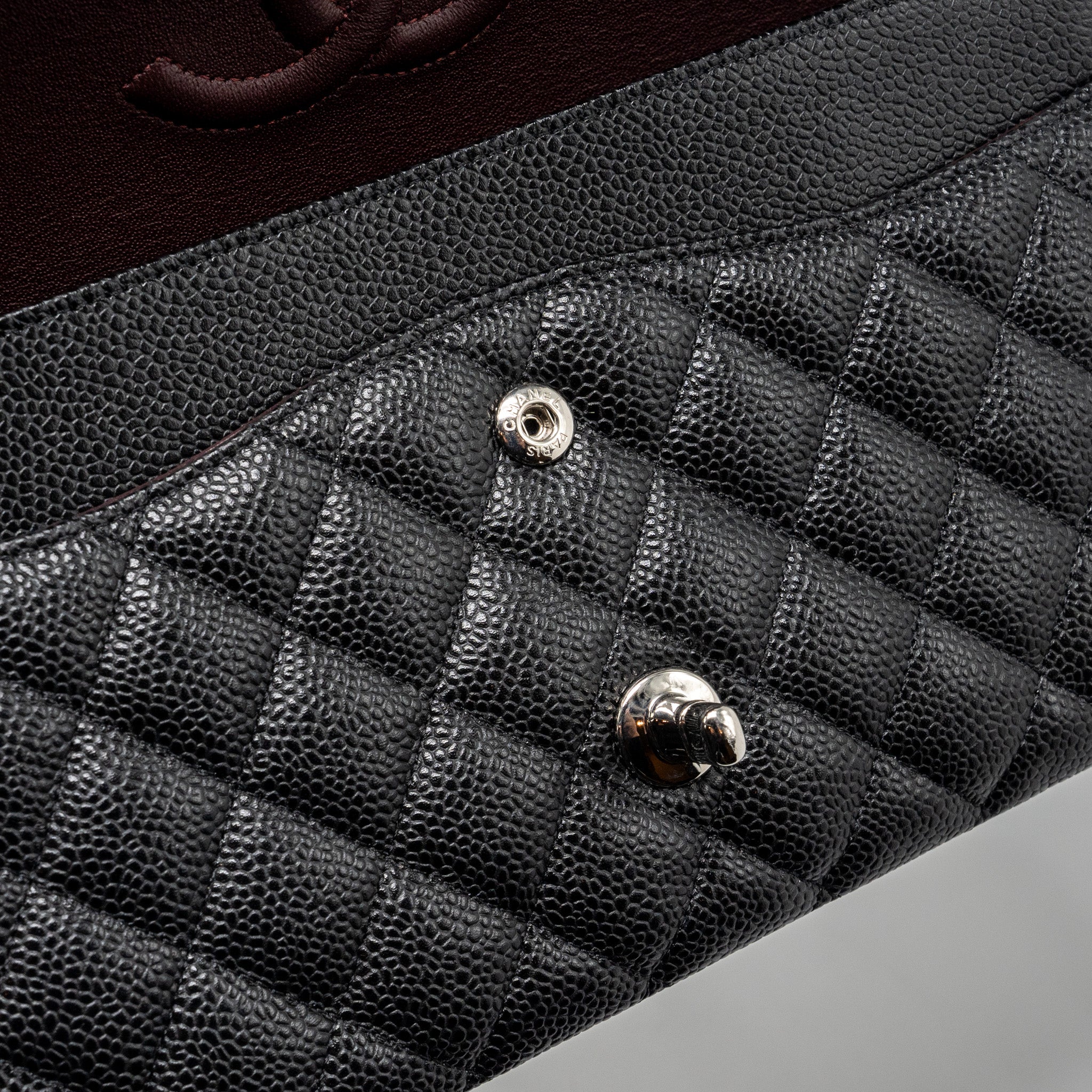 Chanel Medium Classic Double Flap Bag Caviar Black
