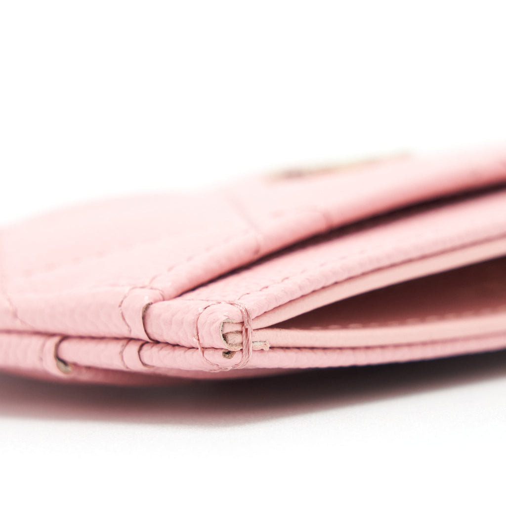 Chanel Classic Card Holder Caviar Pink L