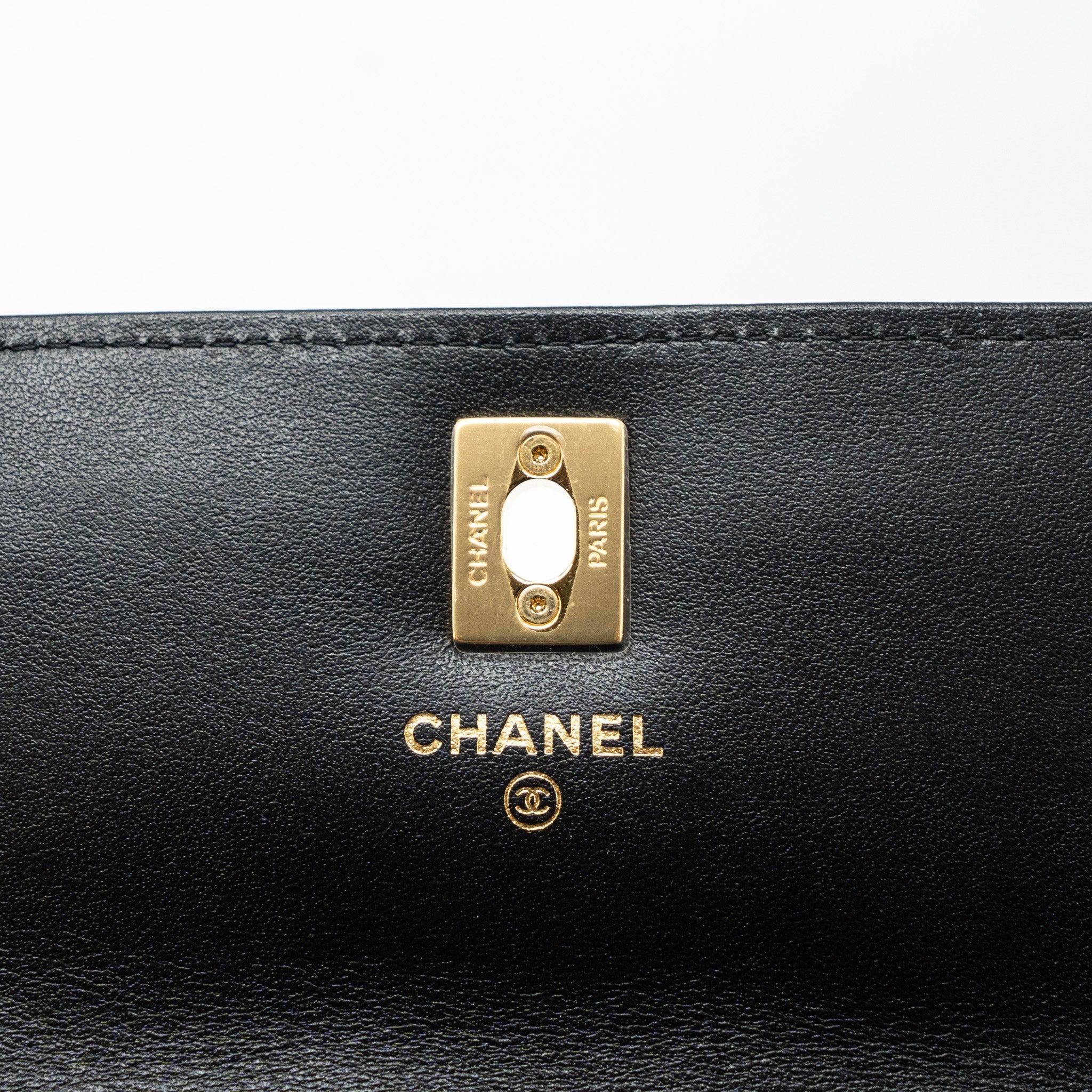 Chanel 23s Wallet On Chain with bag Charm Caviar Black (Microchip)