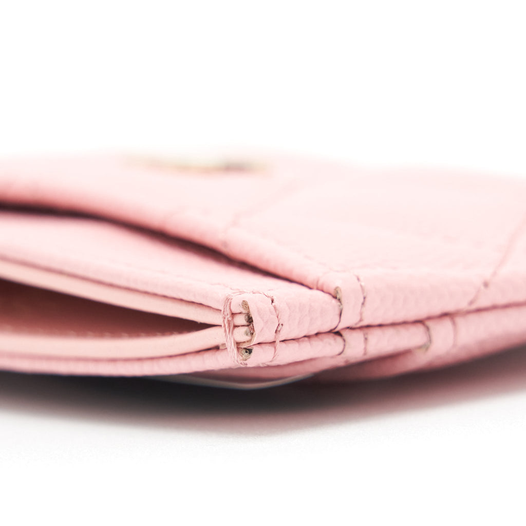Chanel Classic Card Holder Caviar Pink L