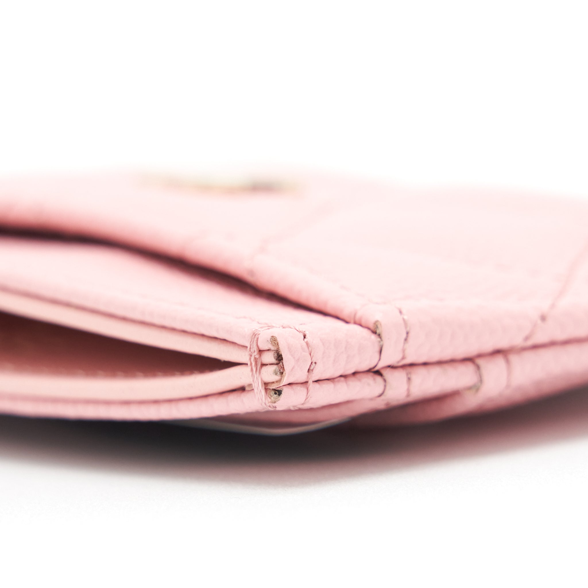 Chanel Classic Card Holder Caviar Pink L