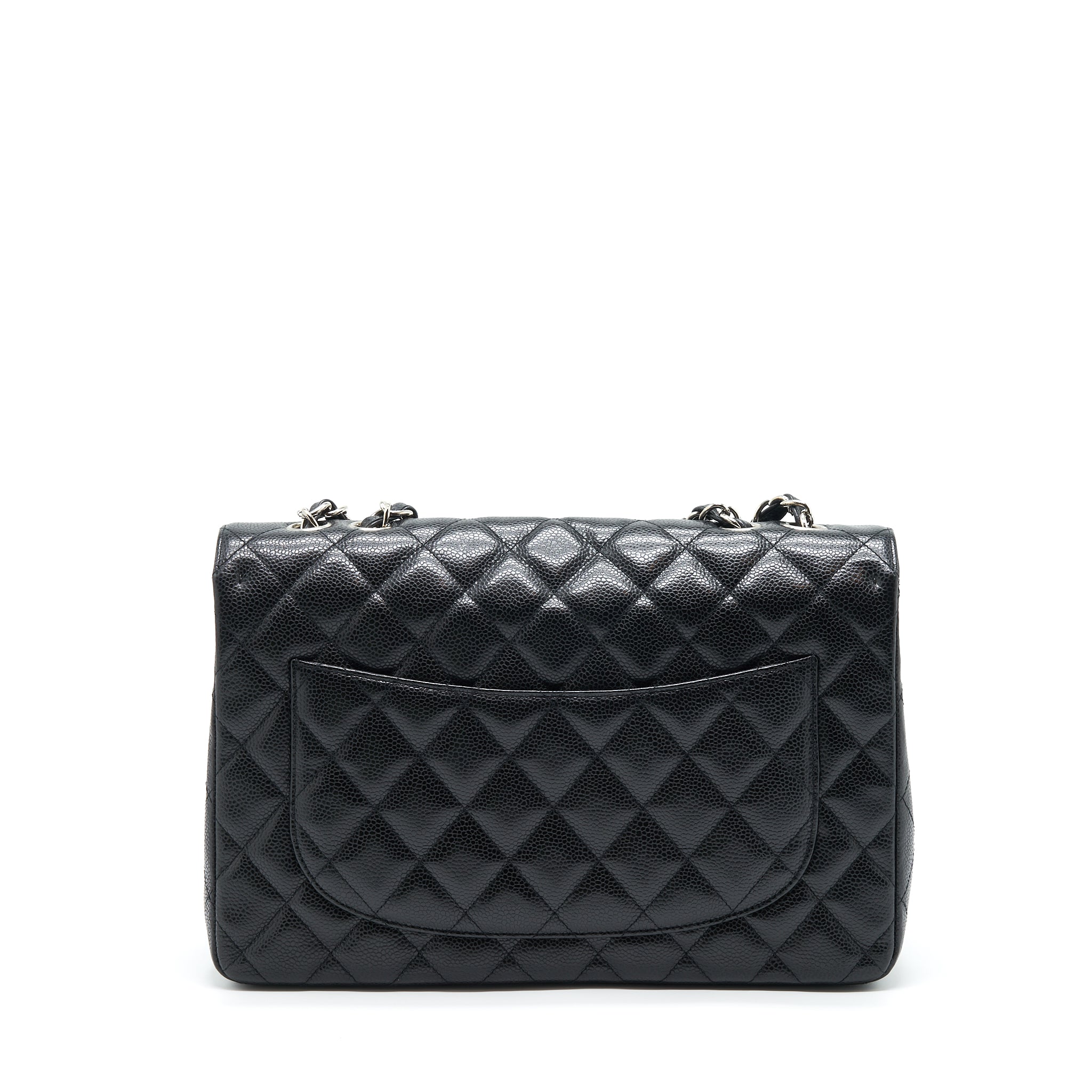 Chanel Jumbo Single Flap Bag Caviar Black