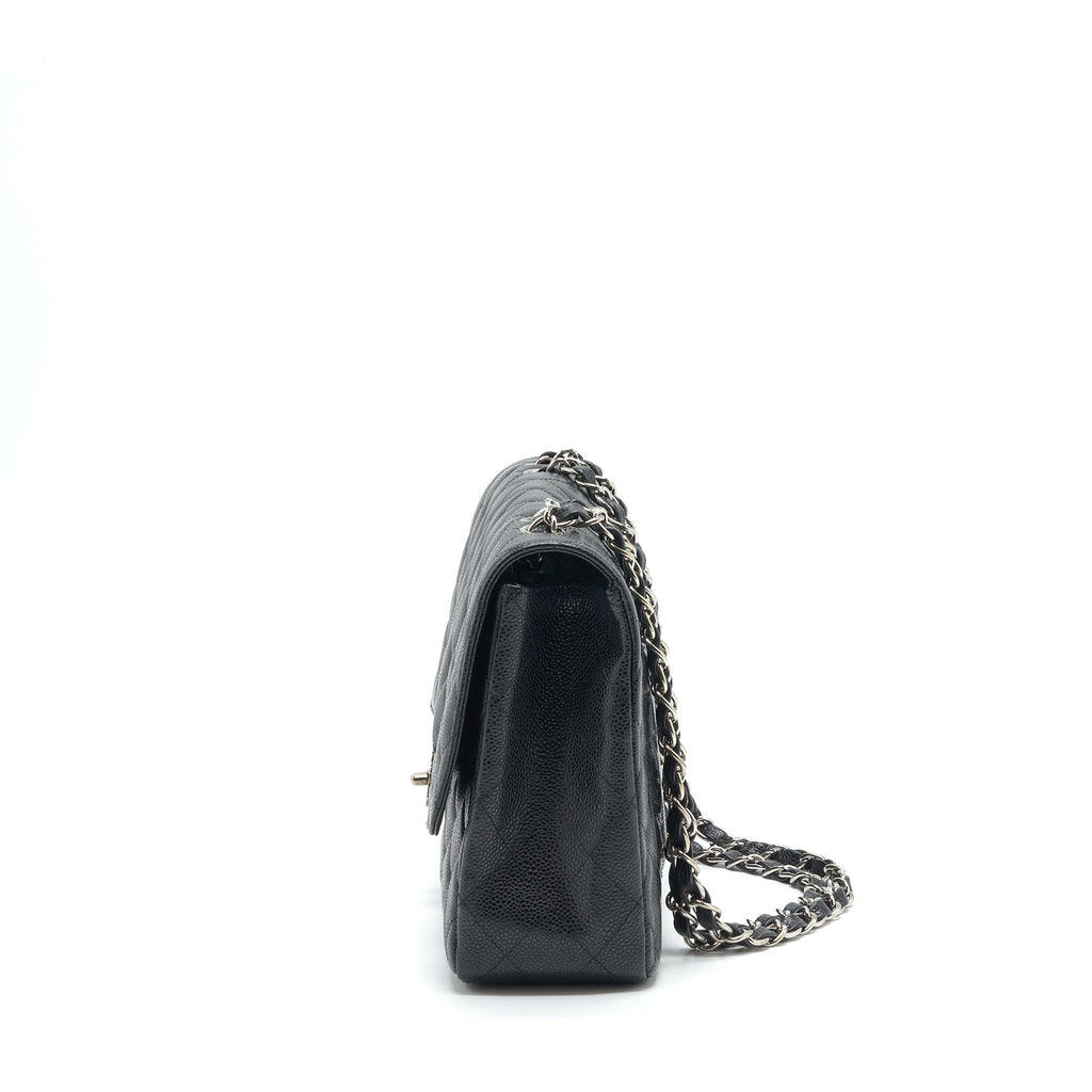 Chanel Jumbo Single Flap Bag Caviar Black