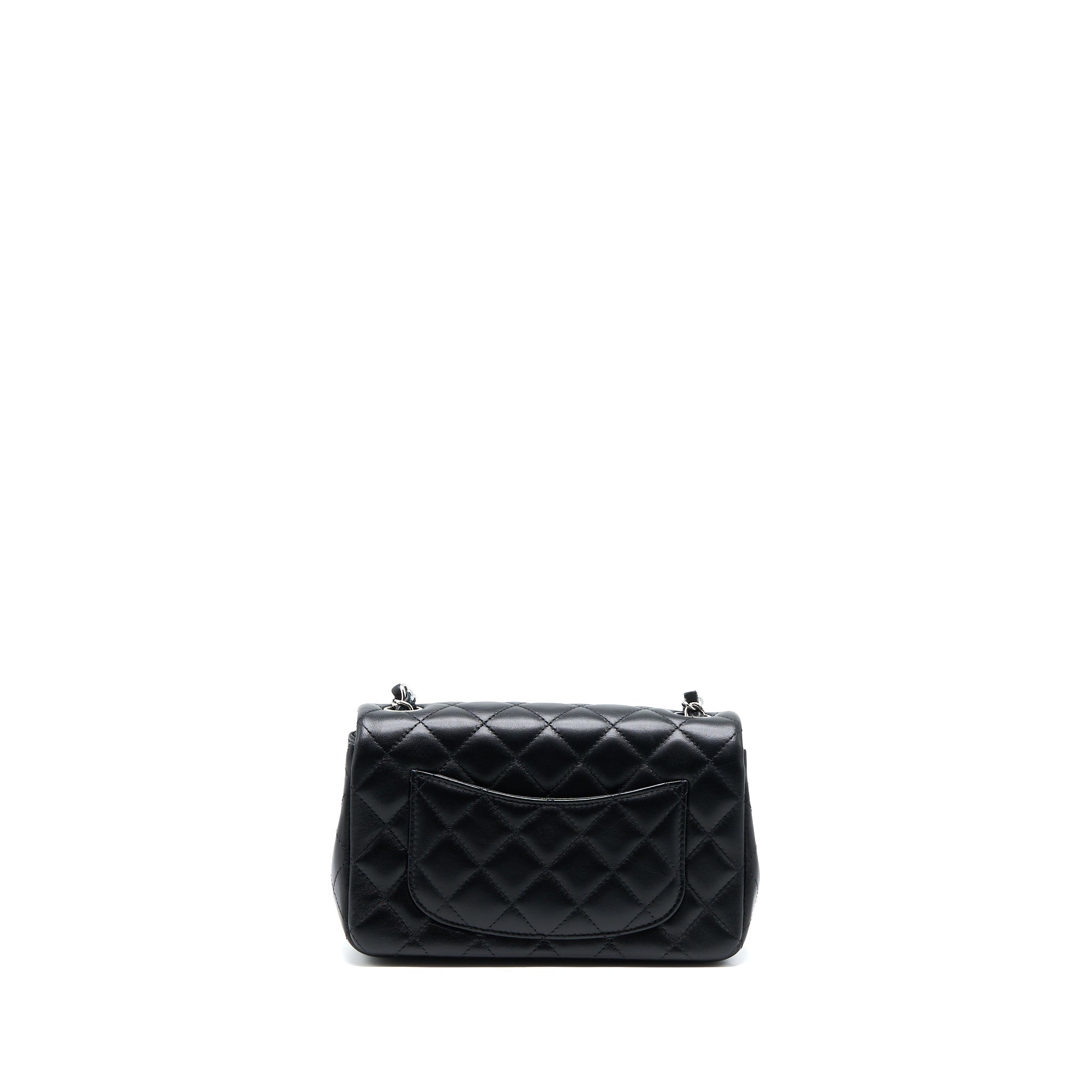 Chanel Mini Rectangular Lambskin Black (Microchip)