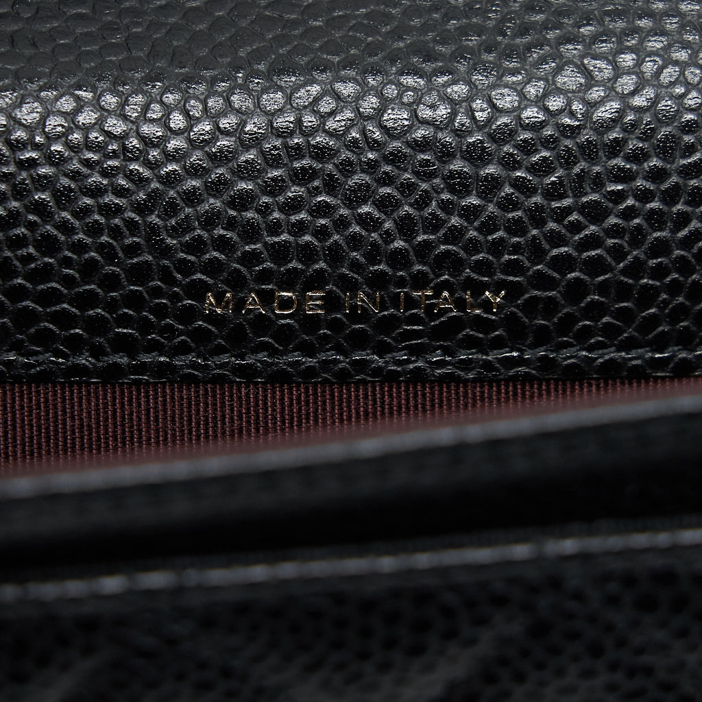 Chanel Classic flap card holder Caviar black