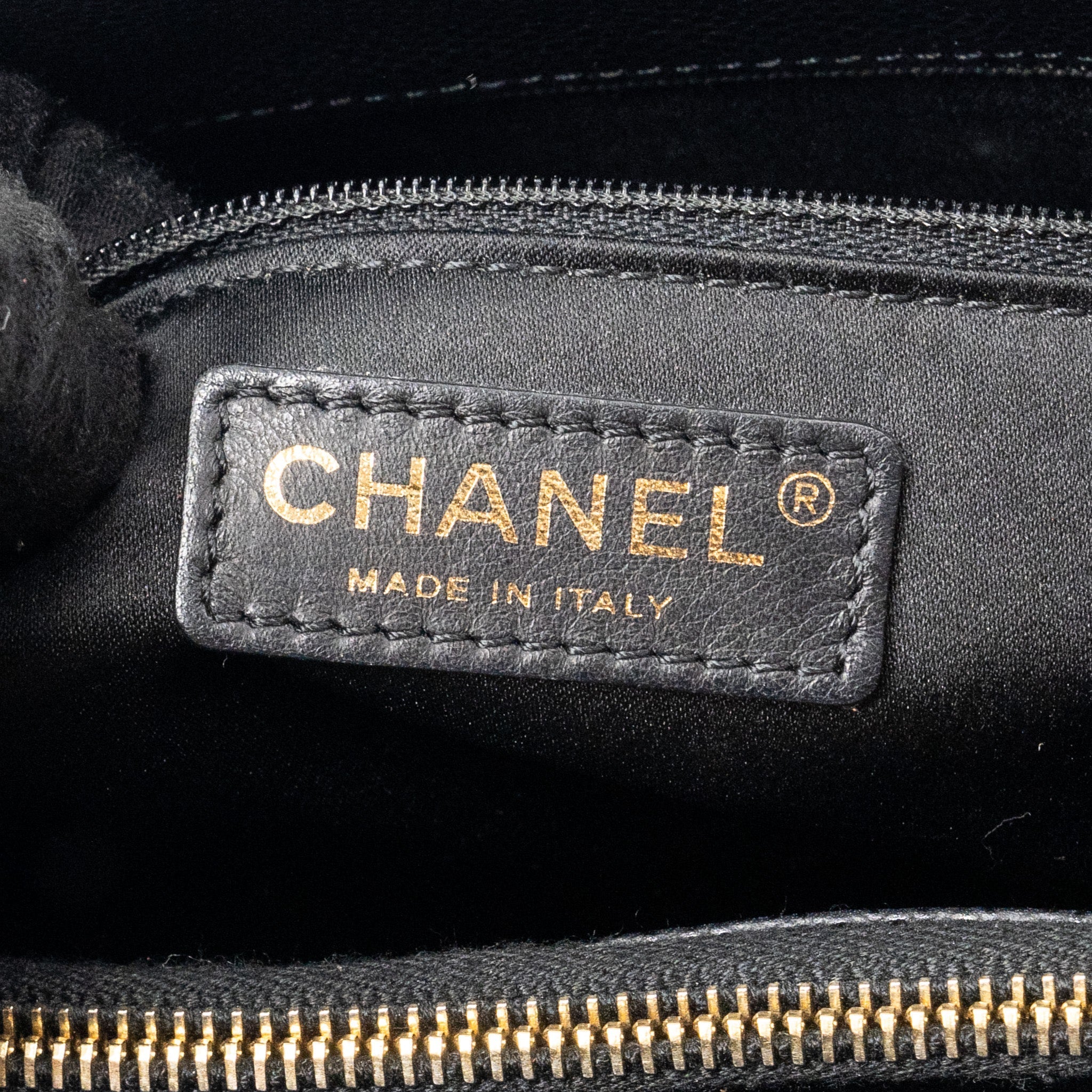 Chanel grand shopping tote bag caviar Black