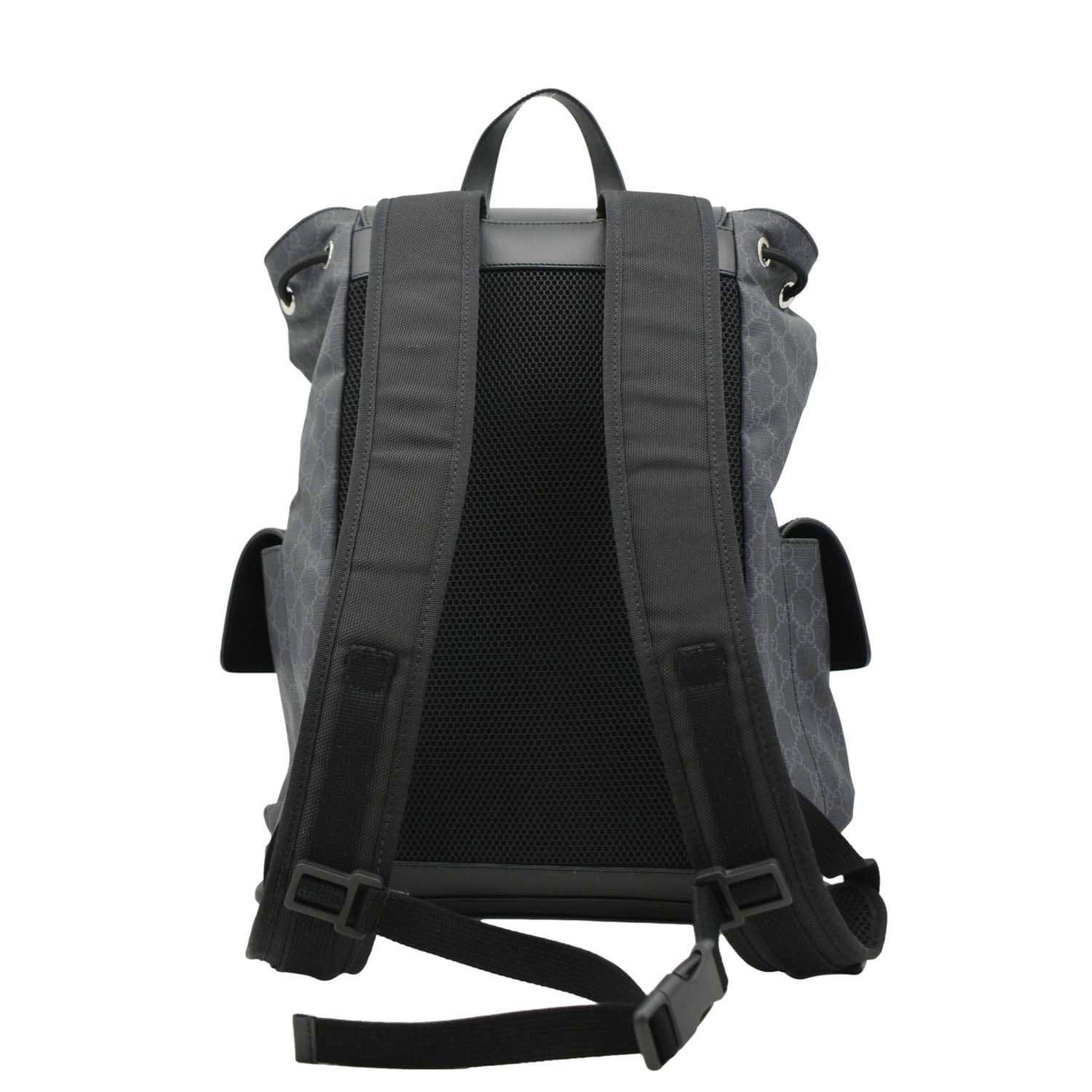 GUCCI GG Supreme Canvas Backpack Black