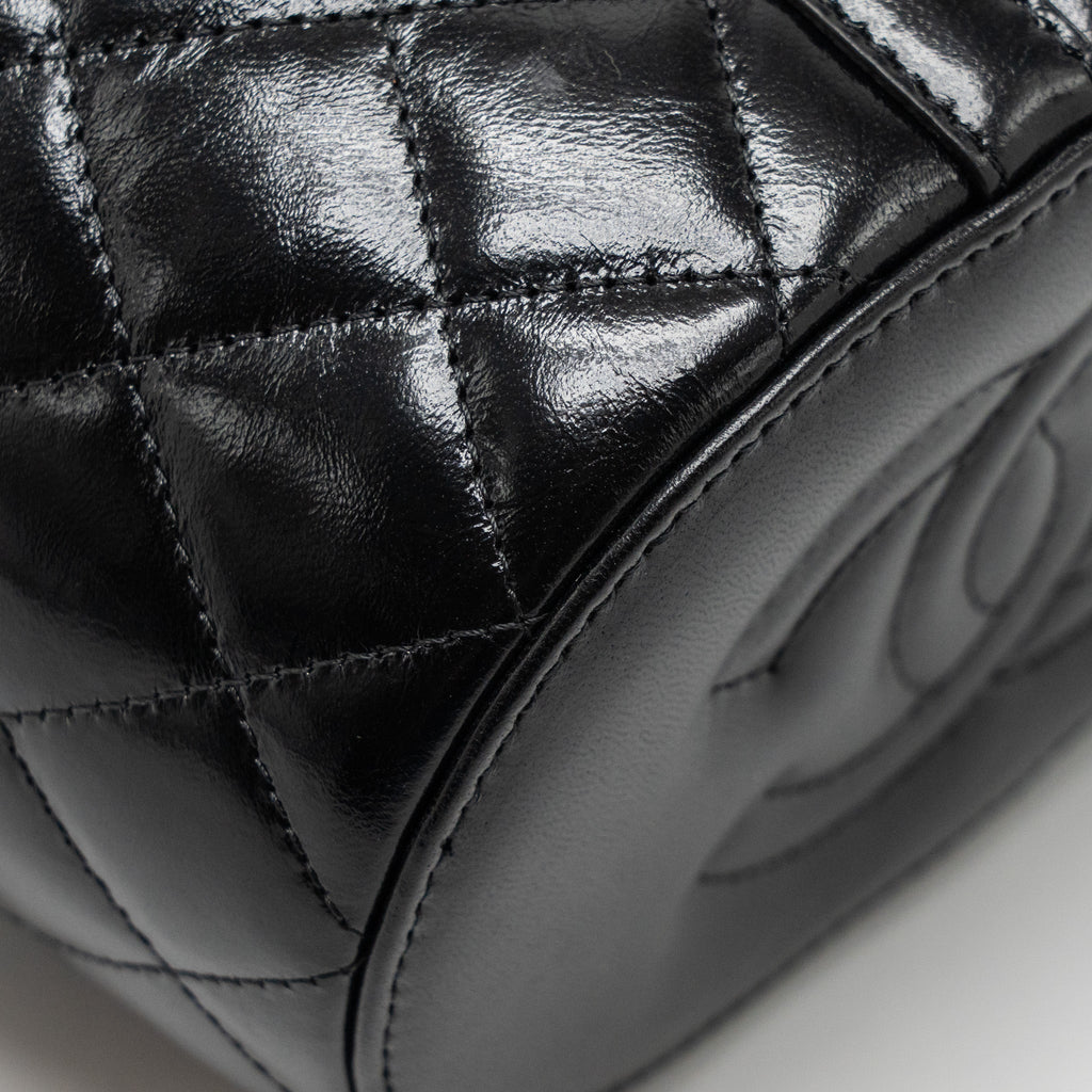 Chanel picnic vanity lambskin black  (microchip)