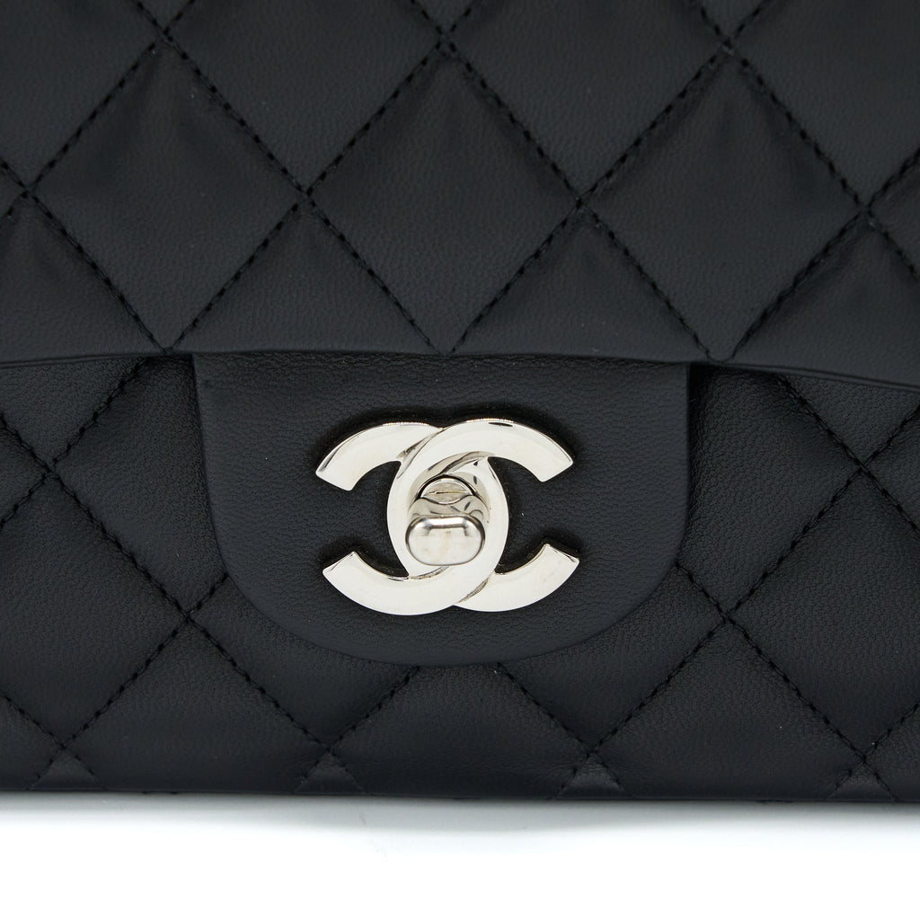 Chanel Medium Classic Double Flap Bag Lambskin Black