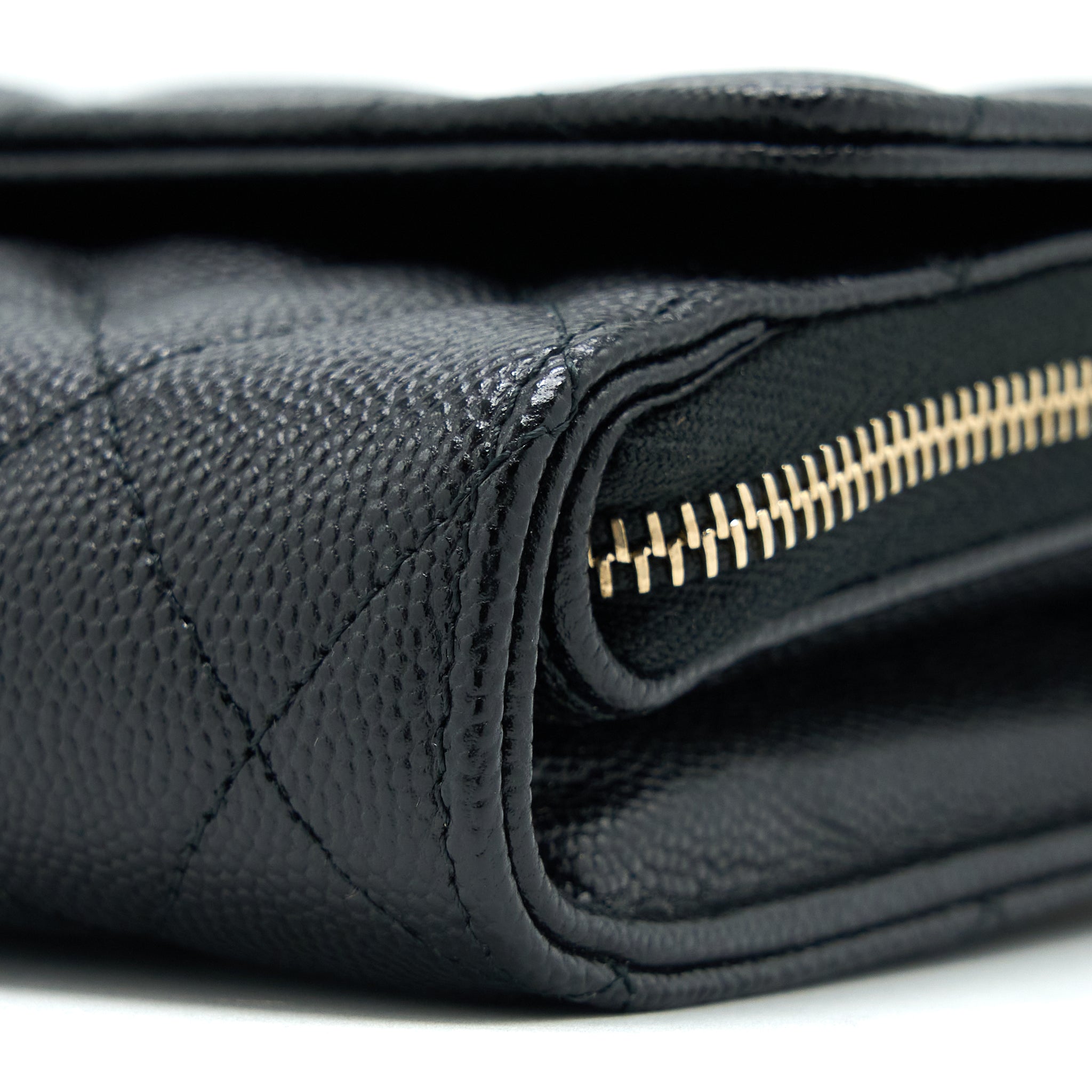 Chanel 3 in 1 Wallet on Chain Caviar Black L