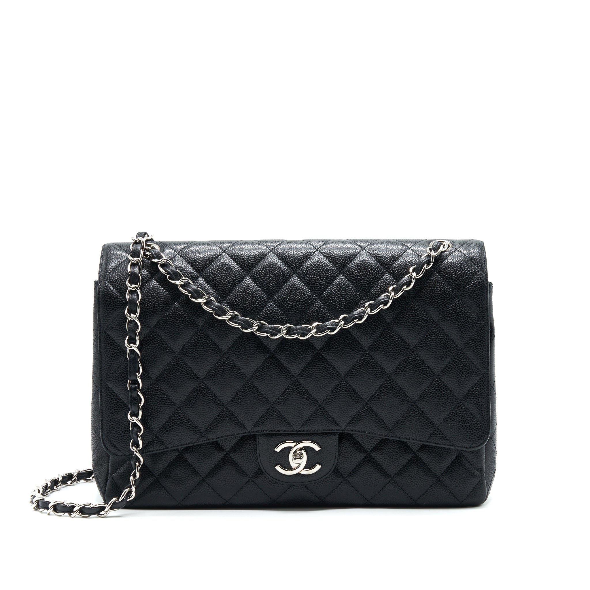 Chanel Maxi Flap Bag Caviar  Black