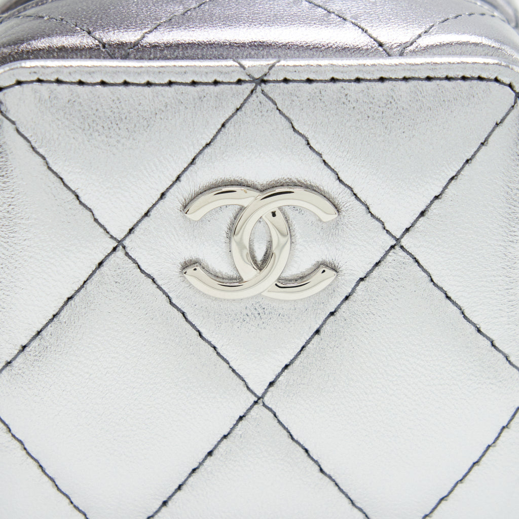 Chanel Mini Vanity with Giant Chain Silver