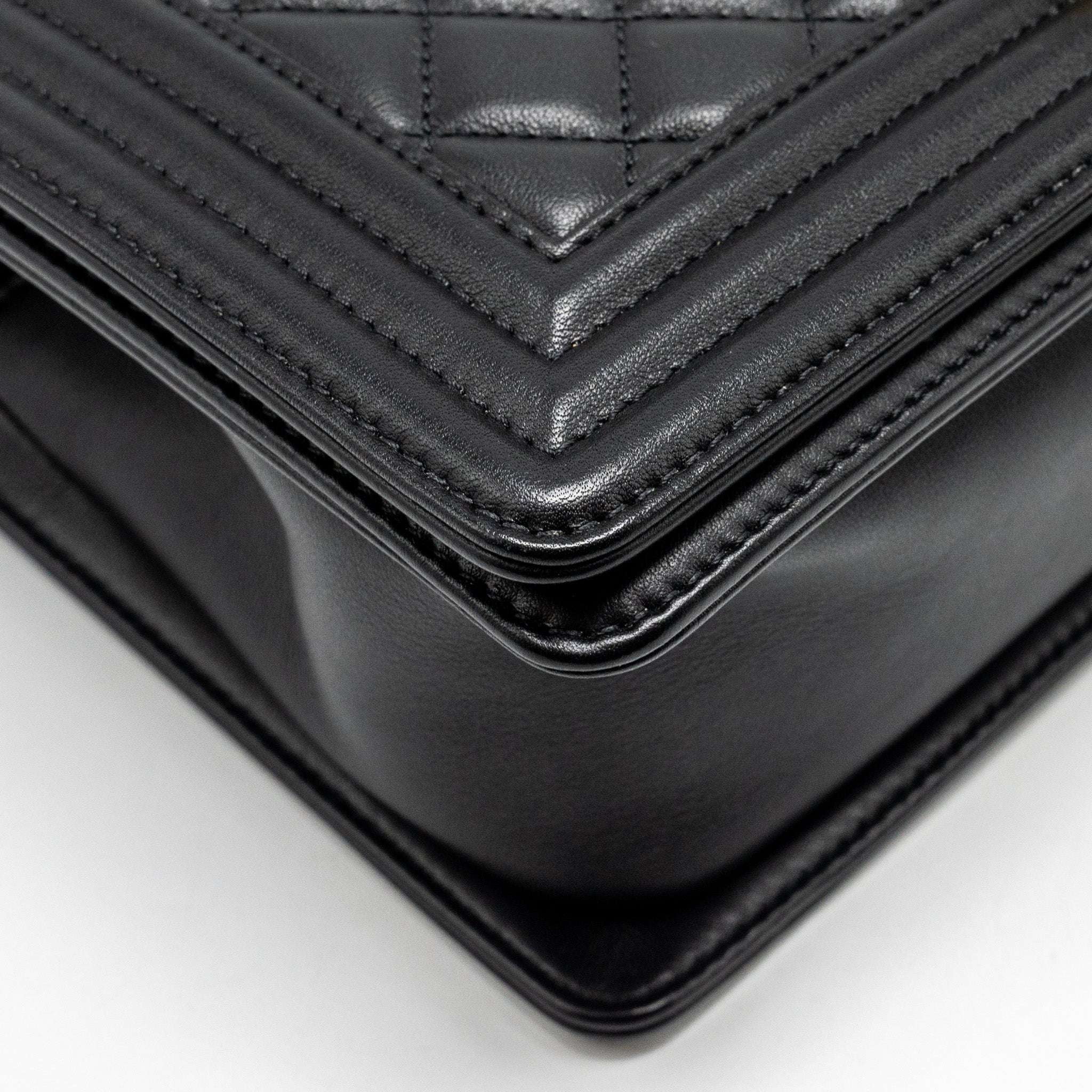 Chanel Medium Boy Bag Calfskin Black