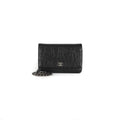 Chanel Camelia Wallet on Chain Black