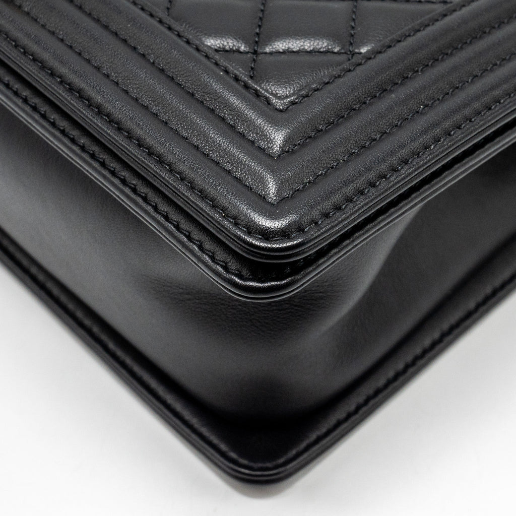 Chanel Medium Boy Bag Calfskin Black