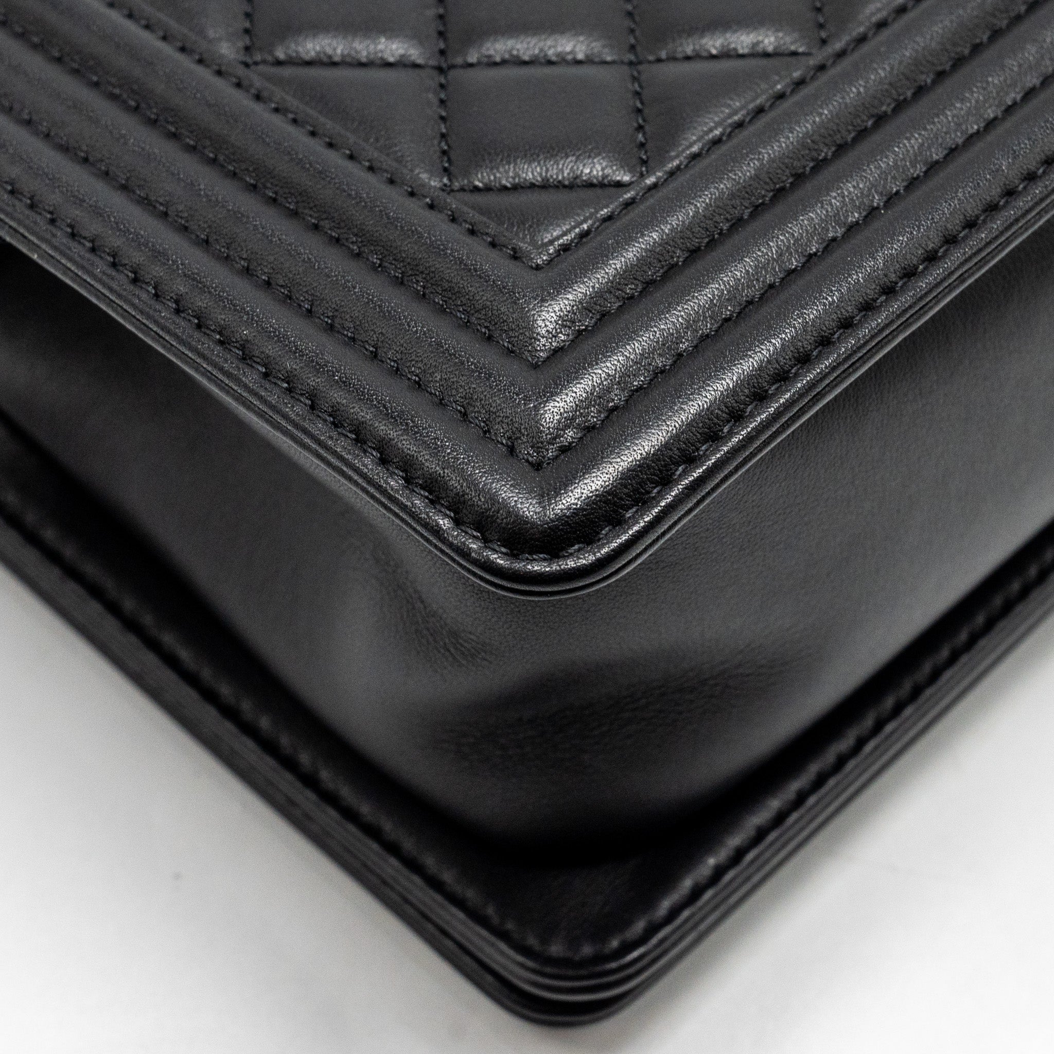 Chanel Medium Boy Bag Calfskin Black