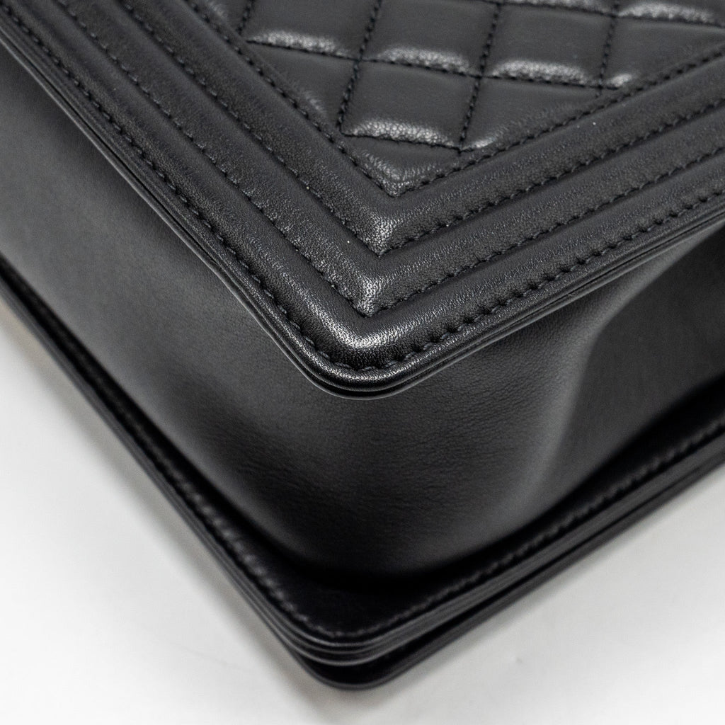 Chanel Medium Boy Bag Calfskin Black