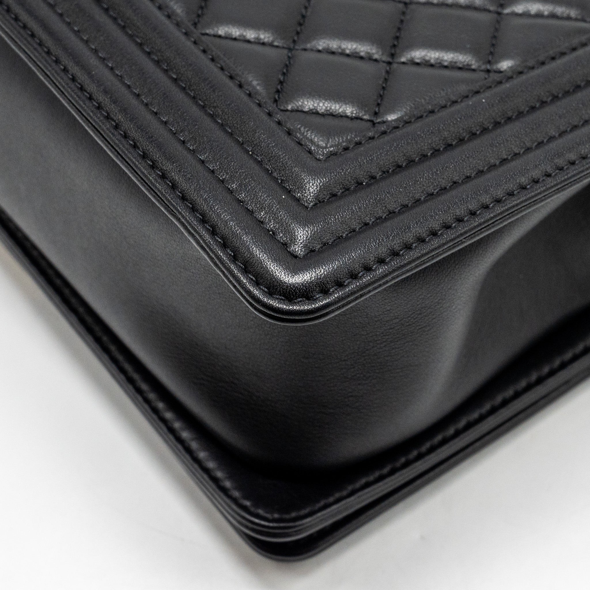 Chanel Medium Boy Bag Calfskin Black