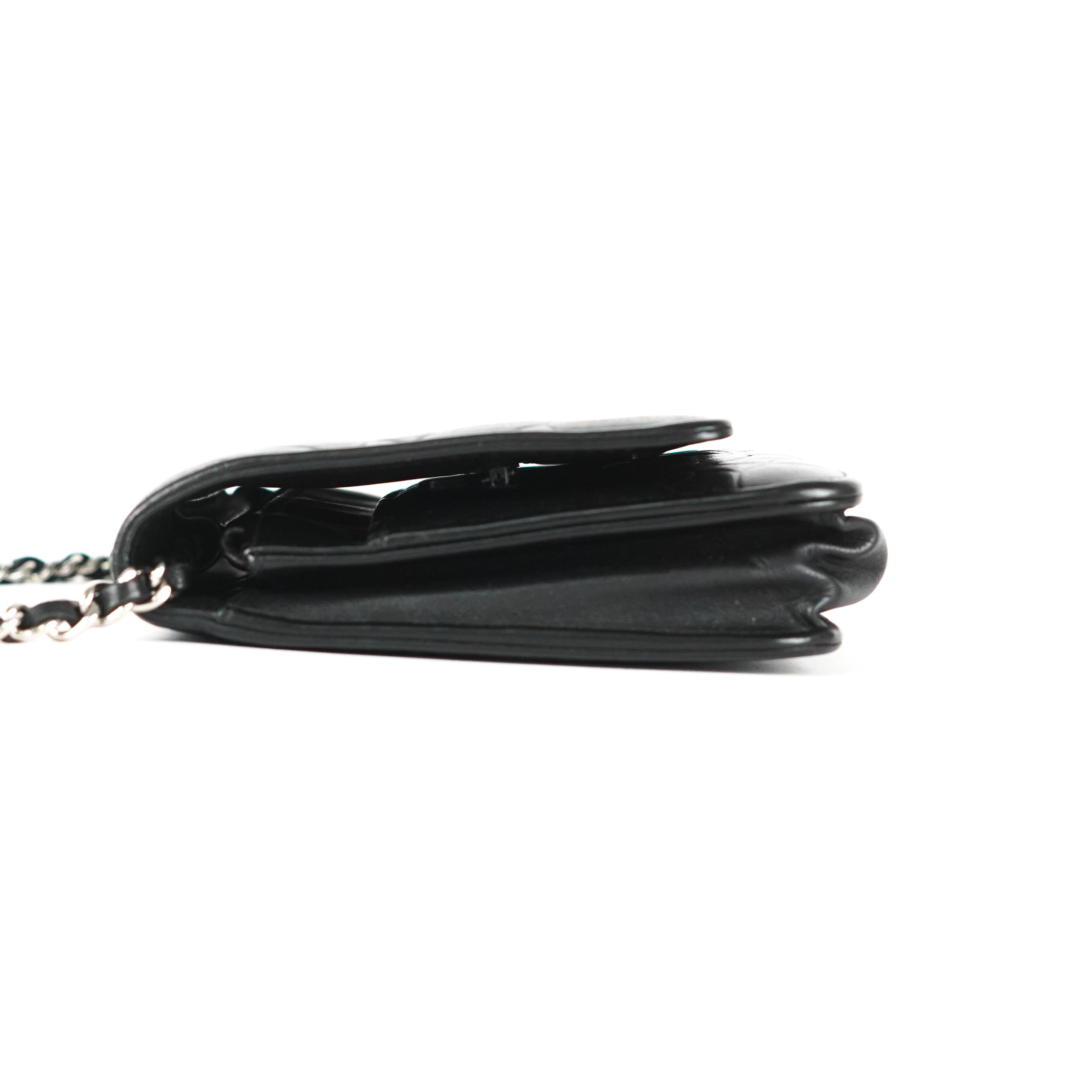 Chanel Camelia Wallet on Chain Black