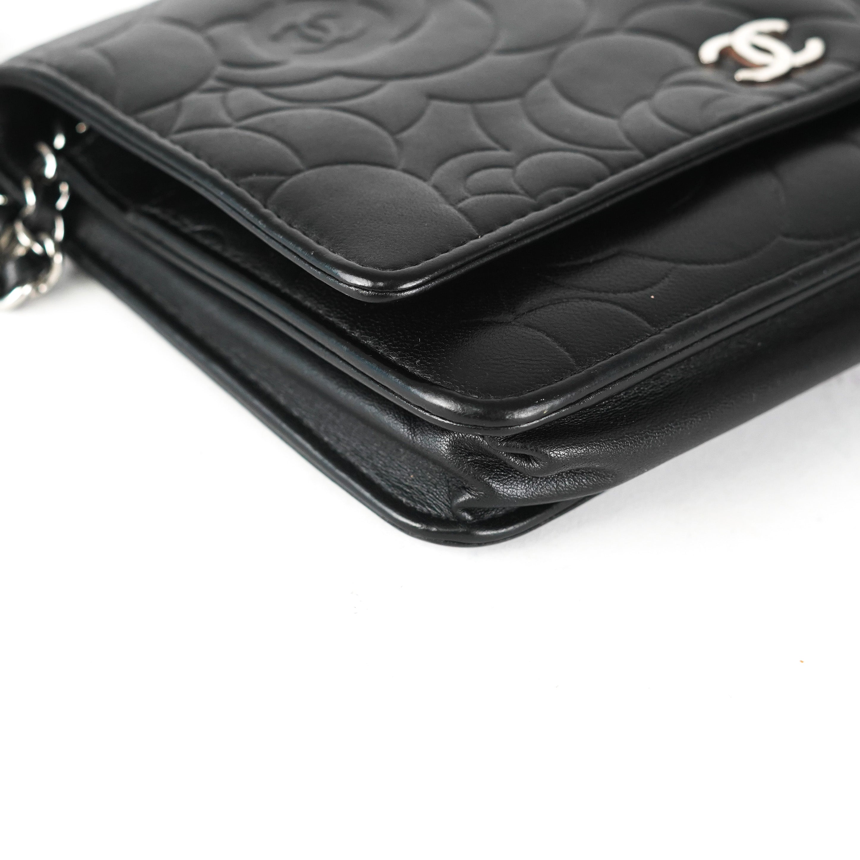 Chanel Camelia Wallet on Chain Black