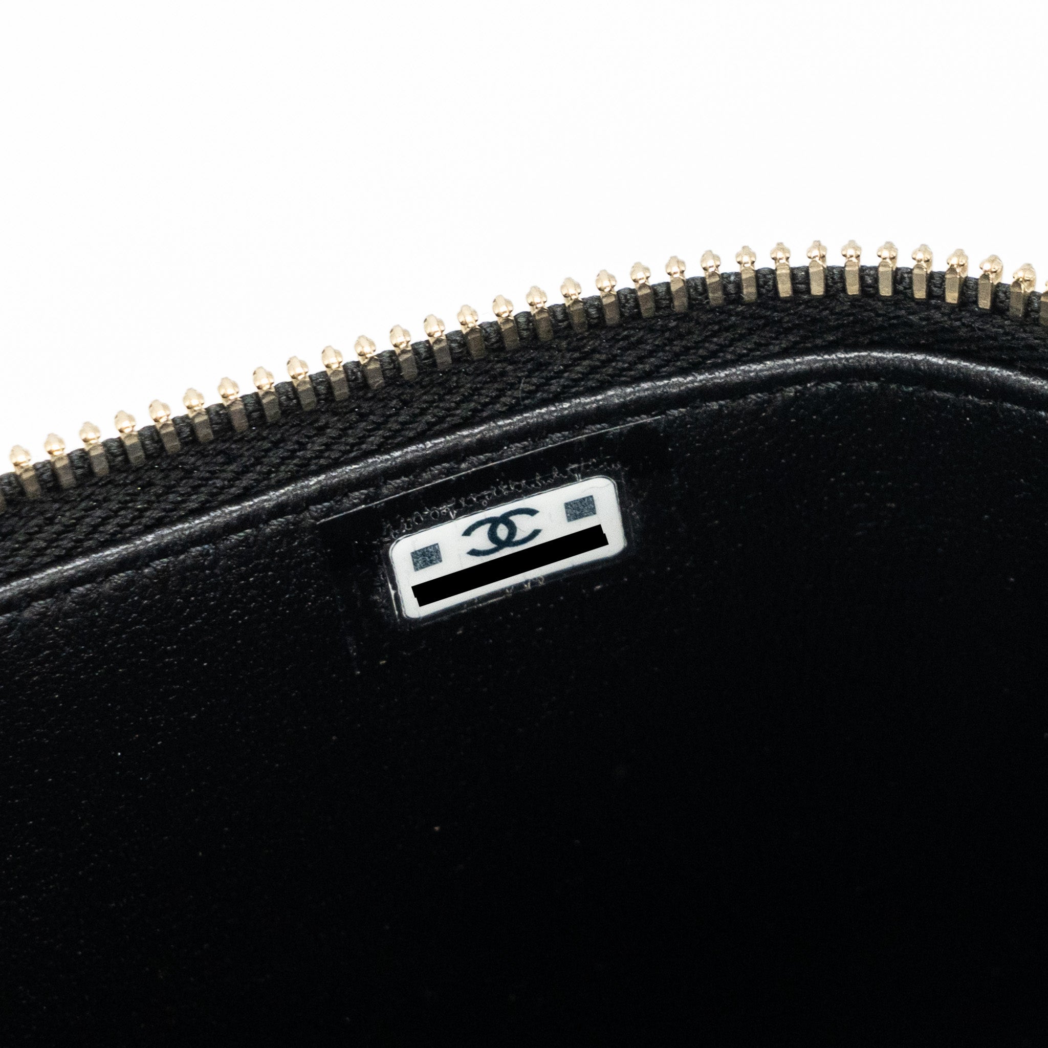 Chanel Top Handle Long Vanity With Chain Lambskin Black L(Microchip)