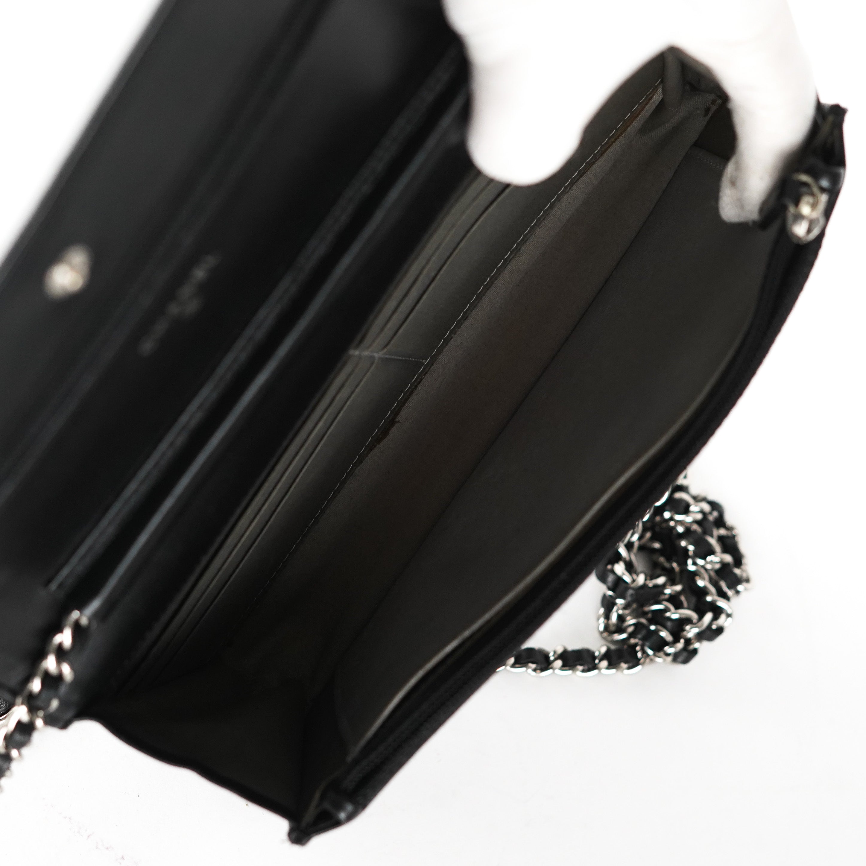Chanel Camelia Wallet on Chain Black