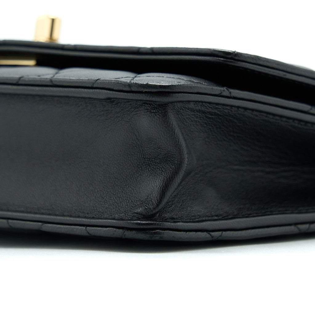 Chanel Trendy CC Wallet On Chain Lambskin Black