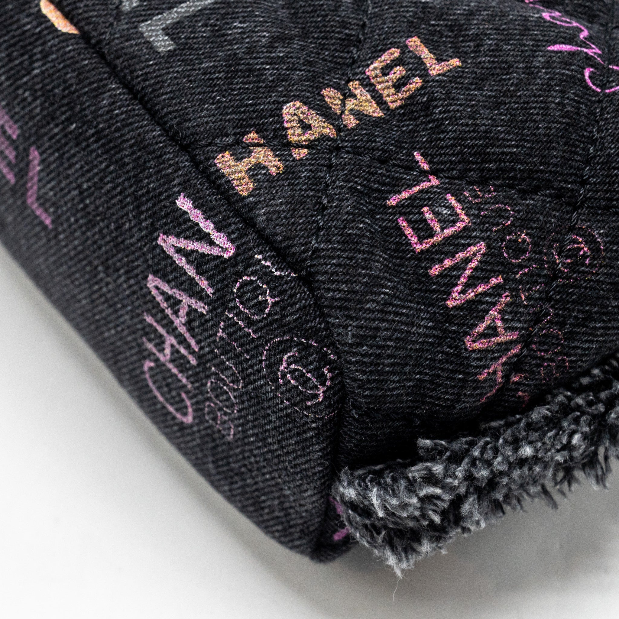 Chanel Small Bucket Bag Denim Black L (Microchip)